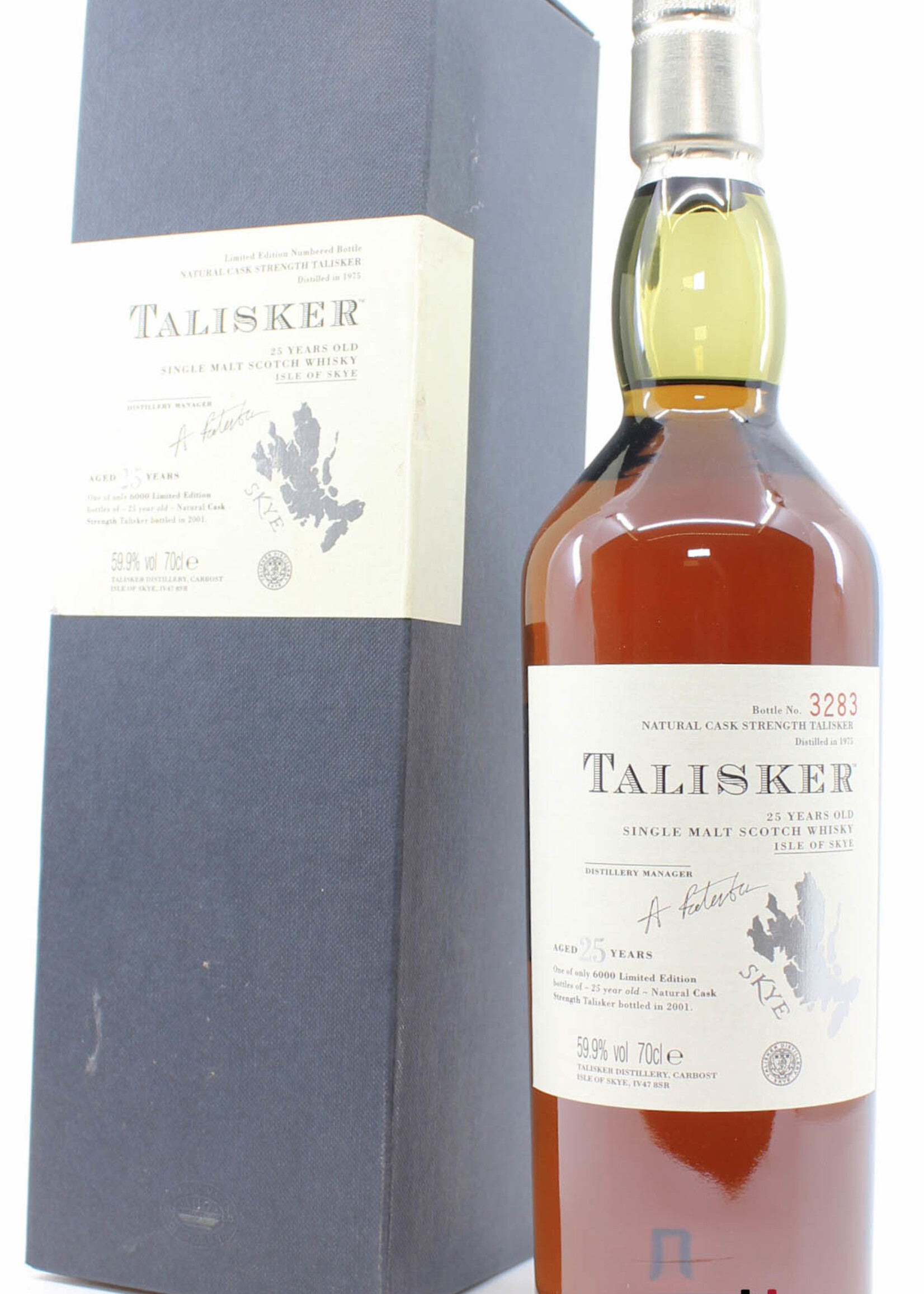 Talisker Talisker 25 Years Old 1975 2001 - Natural Cask Strength 59.9% (1 of 6000)