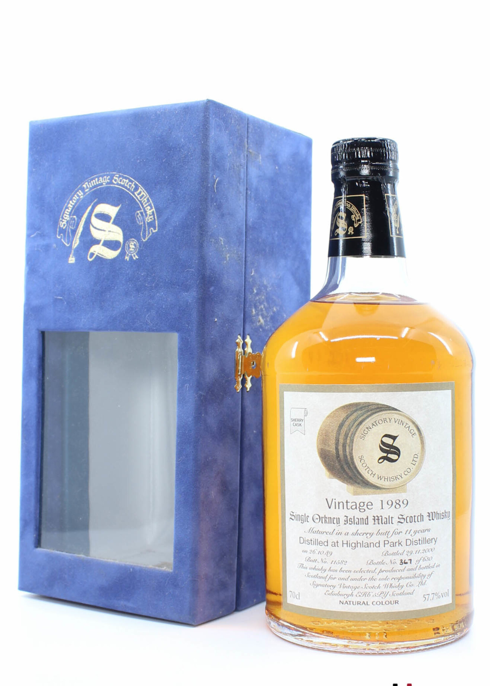 Highland Park Highland Park 11 Years Old 1989 2000 - Cask 11582 - Vintage Collection - Signatory Vintage 57.7% (1 of 630)