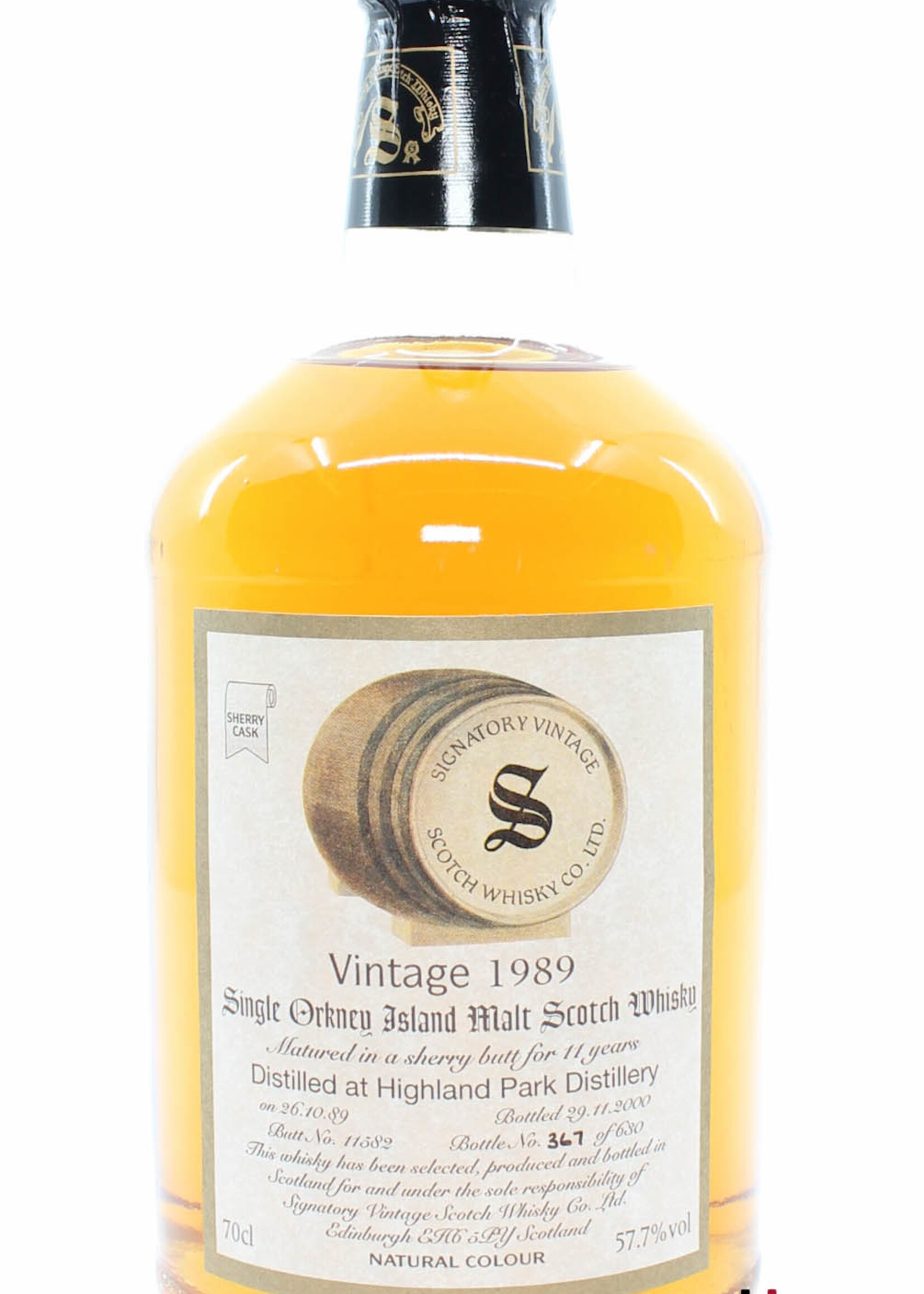 Highland Park Highland Park 11 Years Old 1989 2000 - Cask 11582 - Vintage Collection - Signatory Vintage 57.7% (1 of 630)