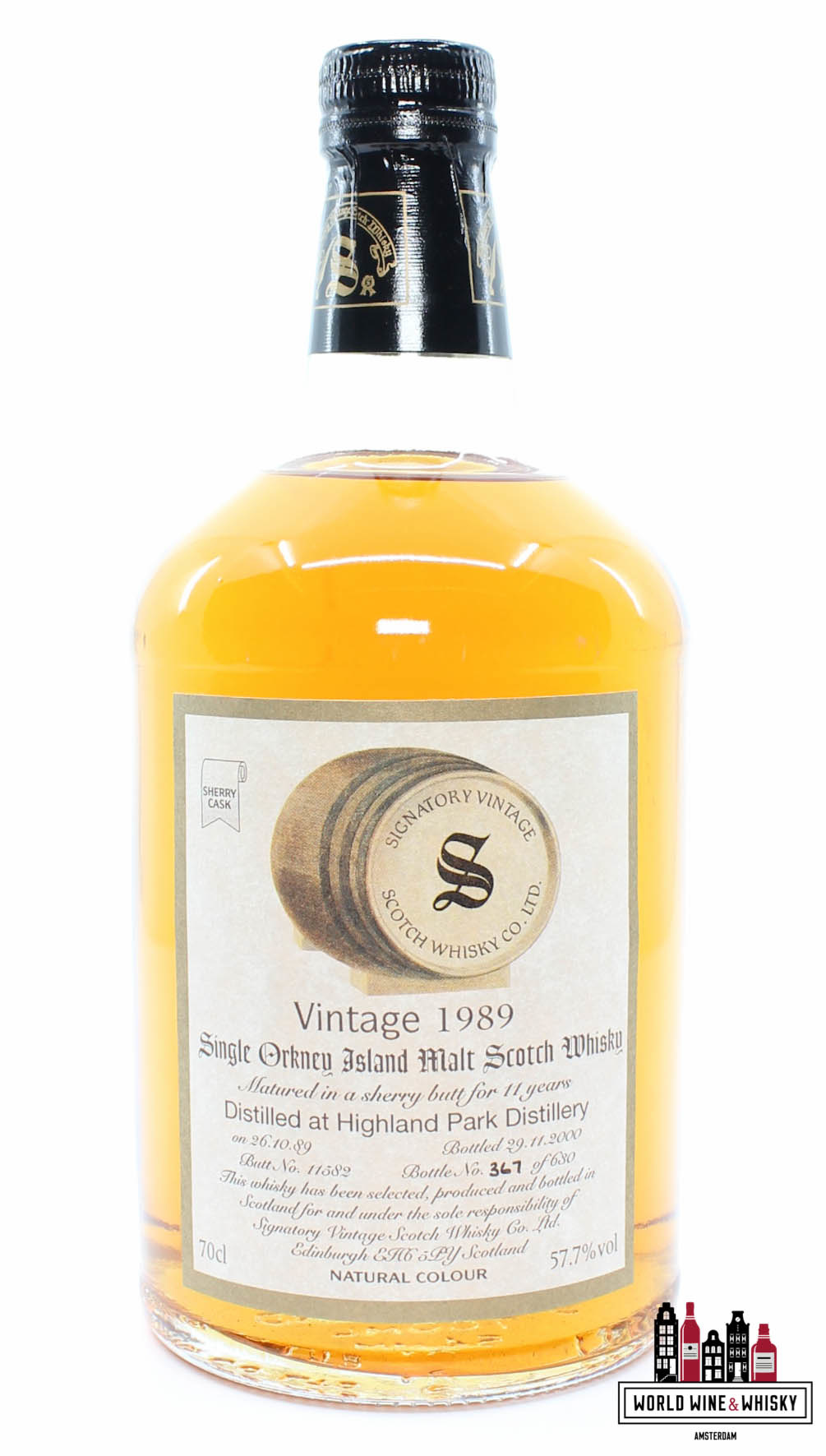 Highland Park Highland Park 11 Years Old 1989 2000 - Cask 11582 - Vintage Collection - Signatory Vintage 57.7% (1 of 630)