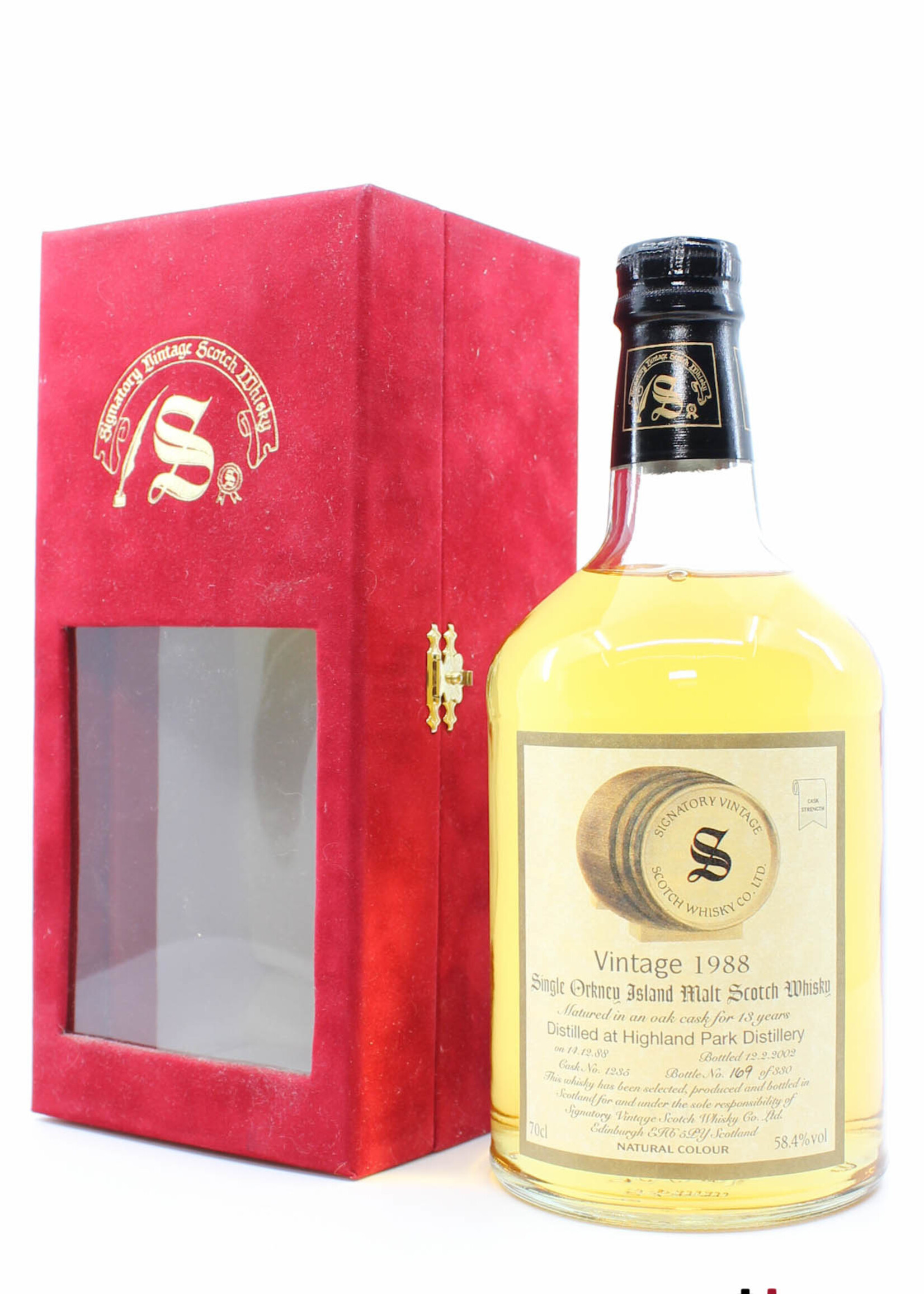 Highland Park Highland Park 13 Years Old 1988 2002 - Cask 1235 - Vintage Collection - Signatory Vintage 58.4% (1 of 330)