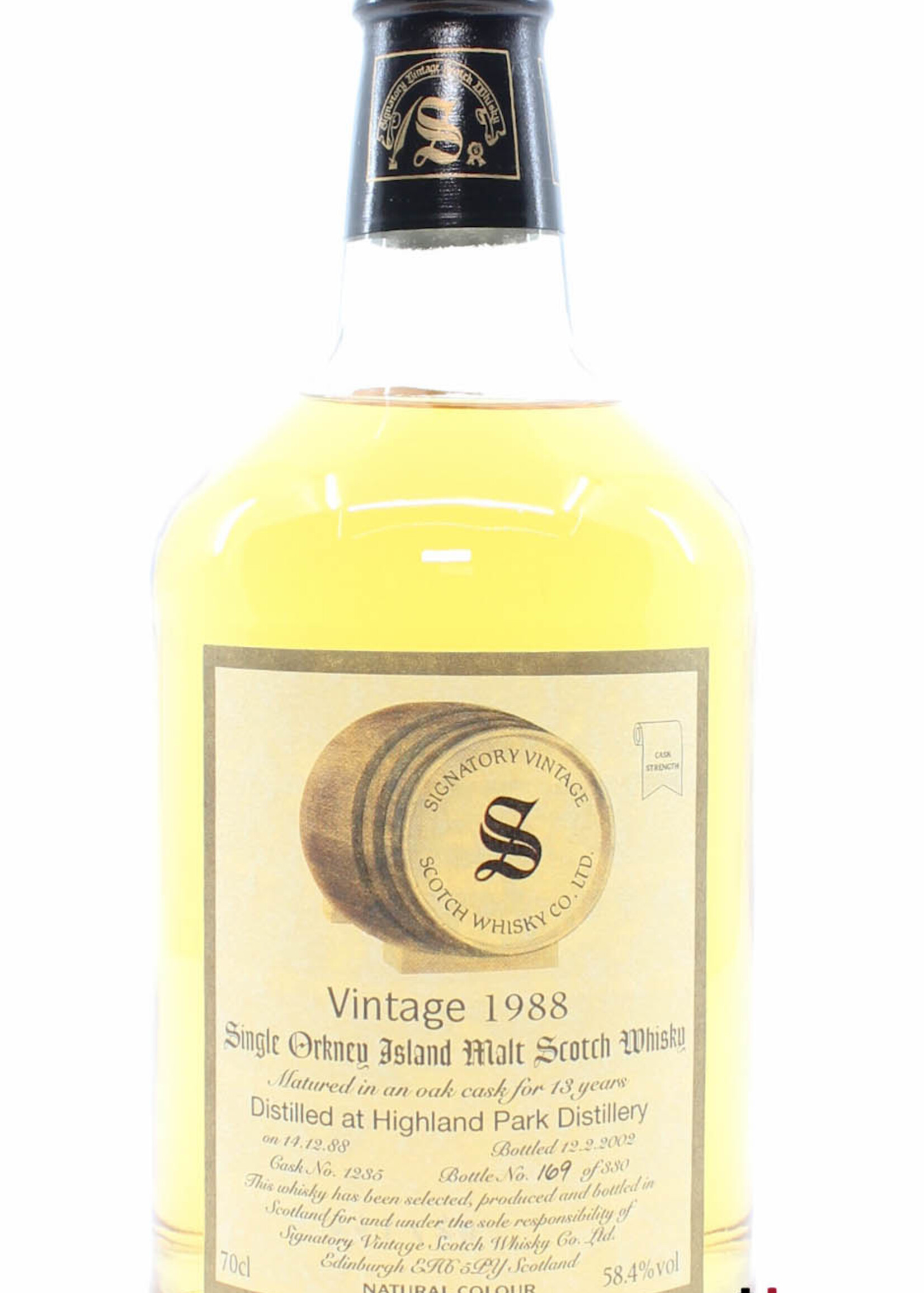 Highland Park Highland Park 13 Years Old 1988 2002 - Cask 1235 - Vintage Collection - Signatory Vintage 58.4% (1 of 330)