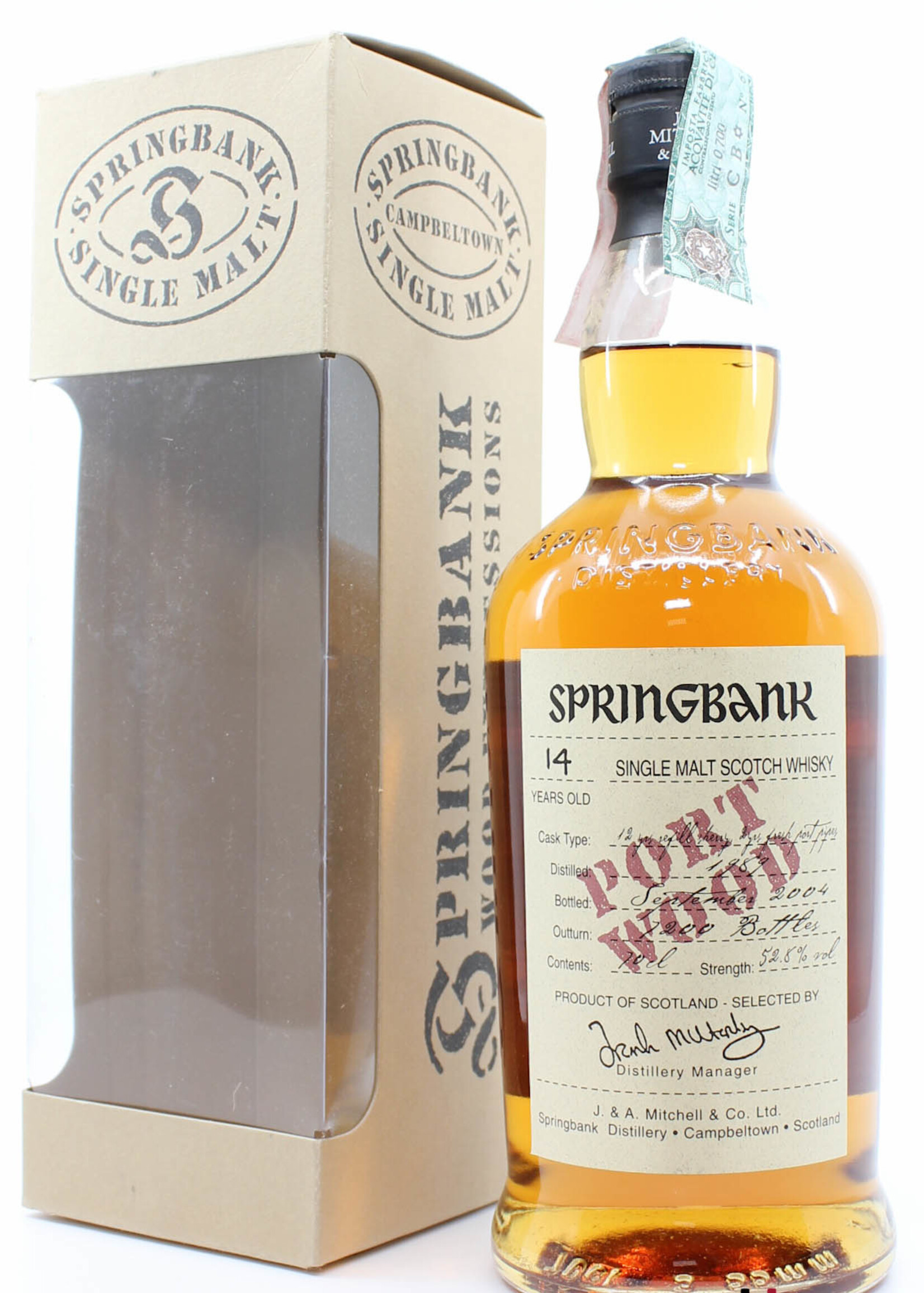 Springbank Springbank 14 Years Old 1989 2014 - Port Wood - Wood Expressions Series 52.8% (1 of 7200)