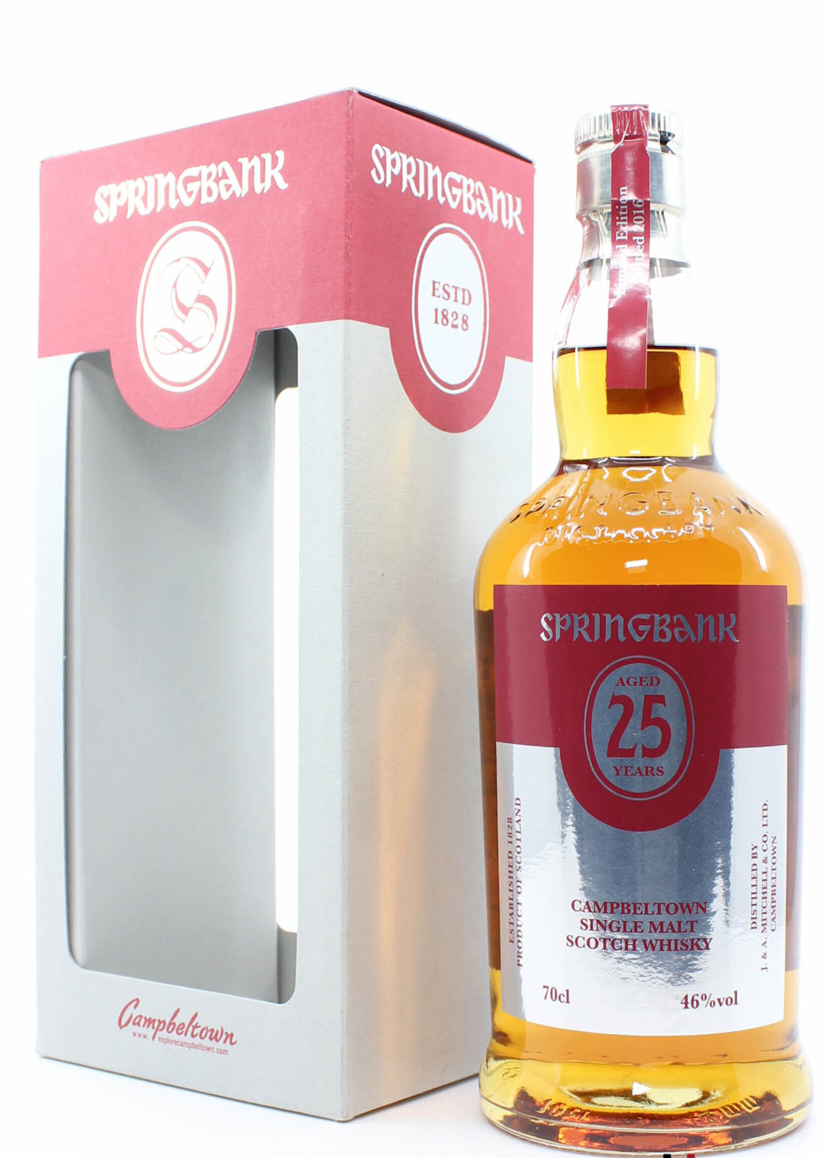 Springbank Springbank 25 Years Old 2016 Limited Edition - Red/Silver Edition 46% (1 of 900)