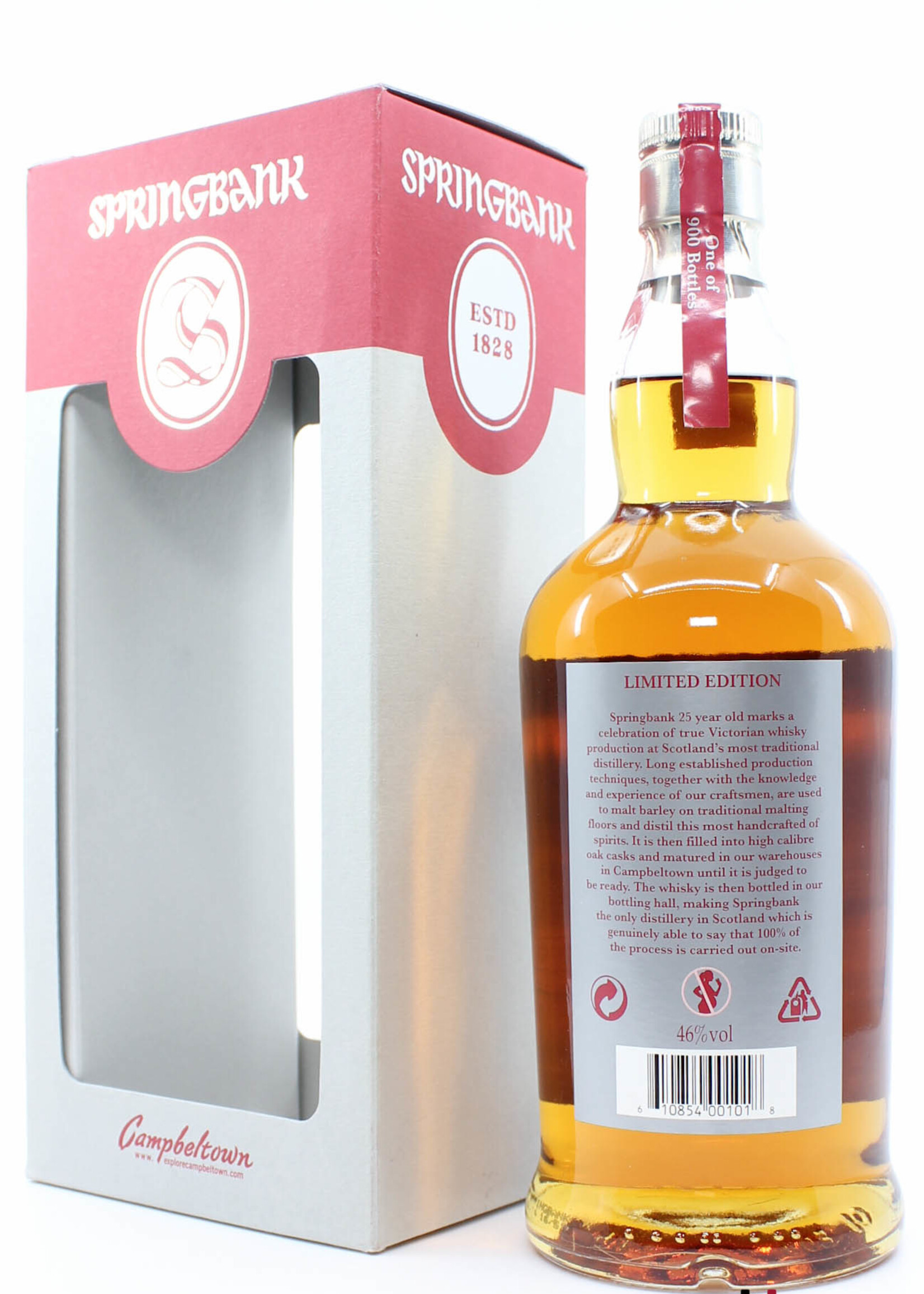 Springbank Springbank 25 Years Old 2016 Limited Edition - Red/Silver Edition 46% (1 of 900)