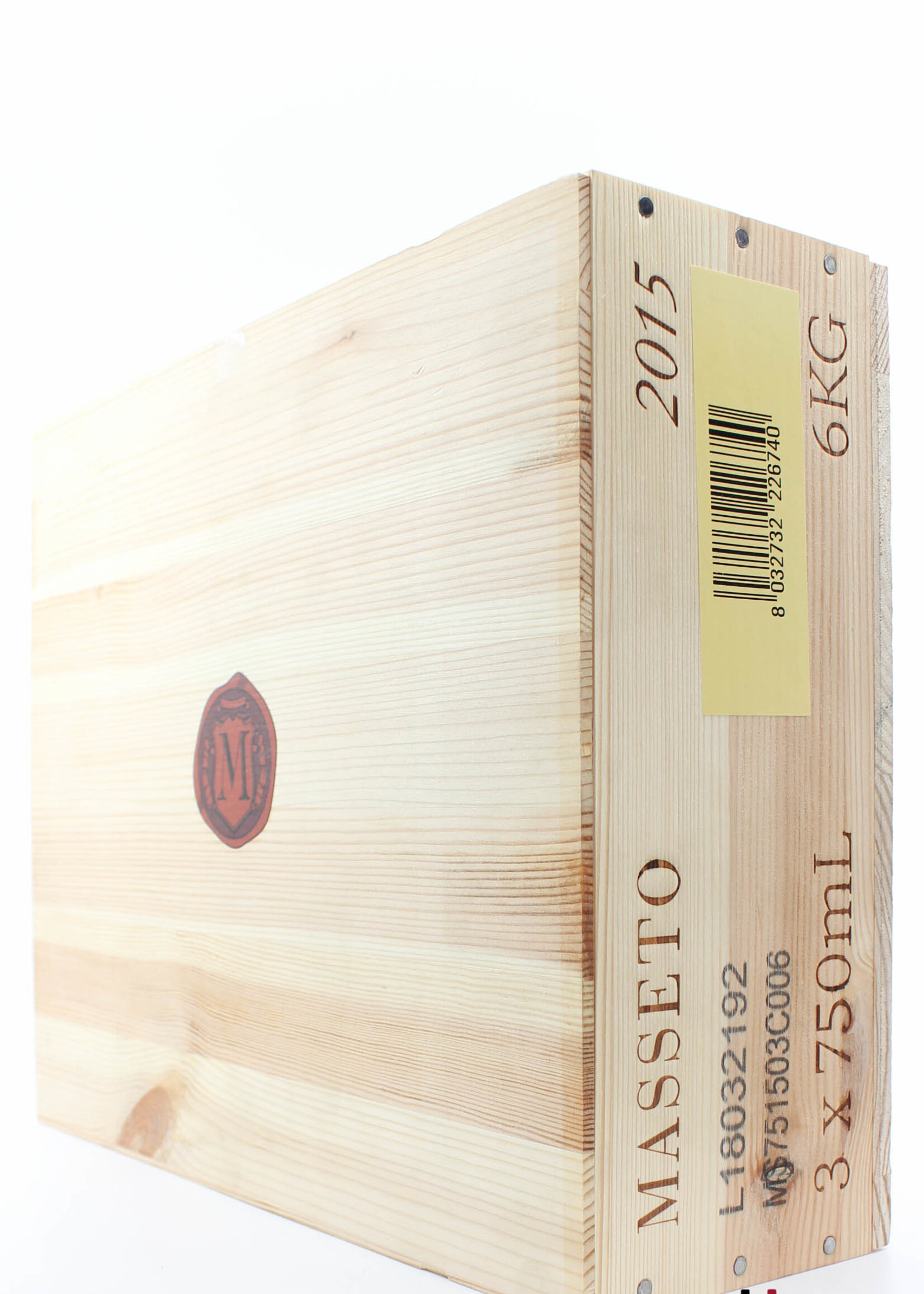 Masseto Tenuta dell Ornellaia Masseto 2015 (3-bottles OWC) - 100 Parker Points