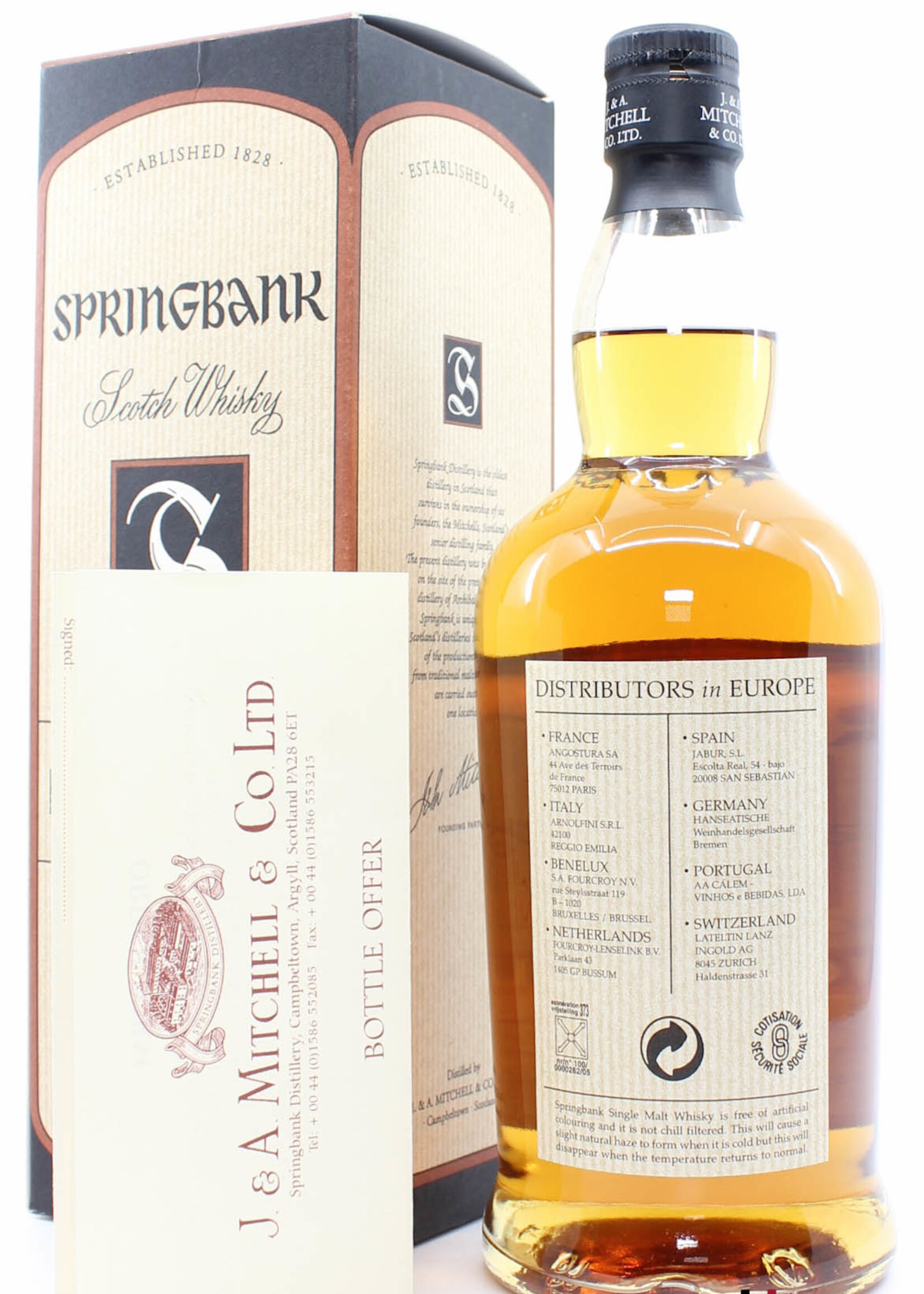 Springbank Springbank 15 Years Old - Beige Label - Old Bottling 46%