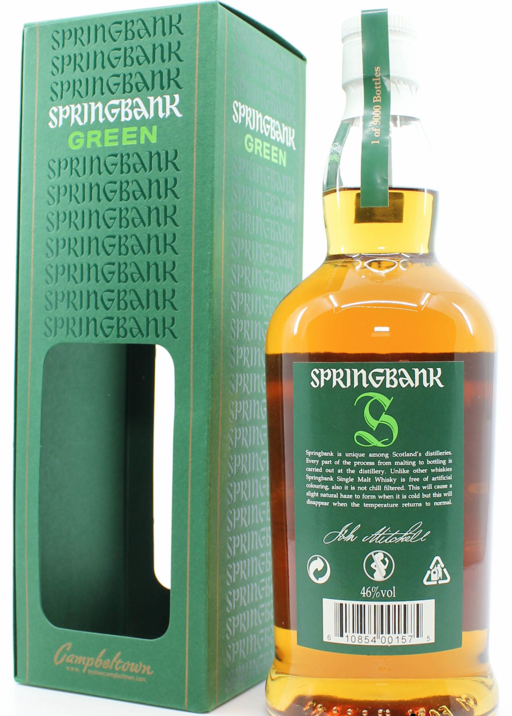 Springbank Springbank 13 Years Old 2015 - Green - Sherry Cask Matured 46% (1 of 9000)