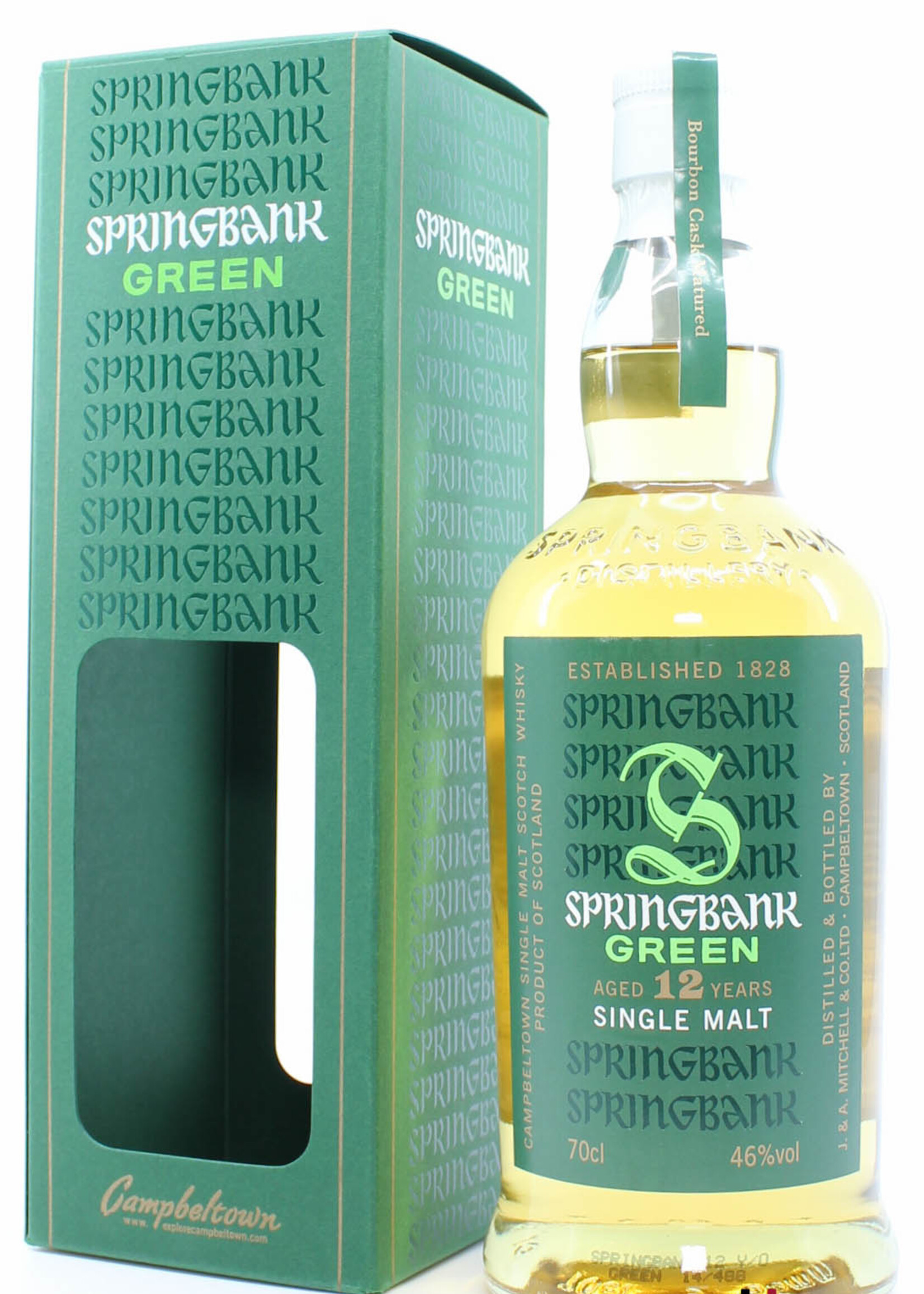 Springbank Springbank 12 Years Old 2014 - Green - Bourbon Cask Matured 46% (1 of 9000)