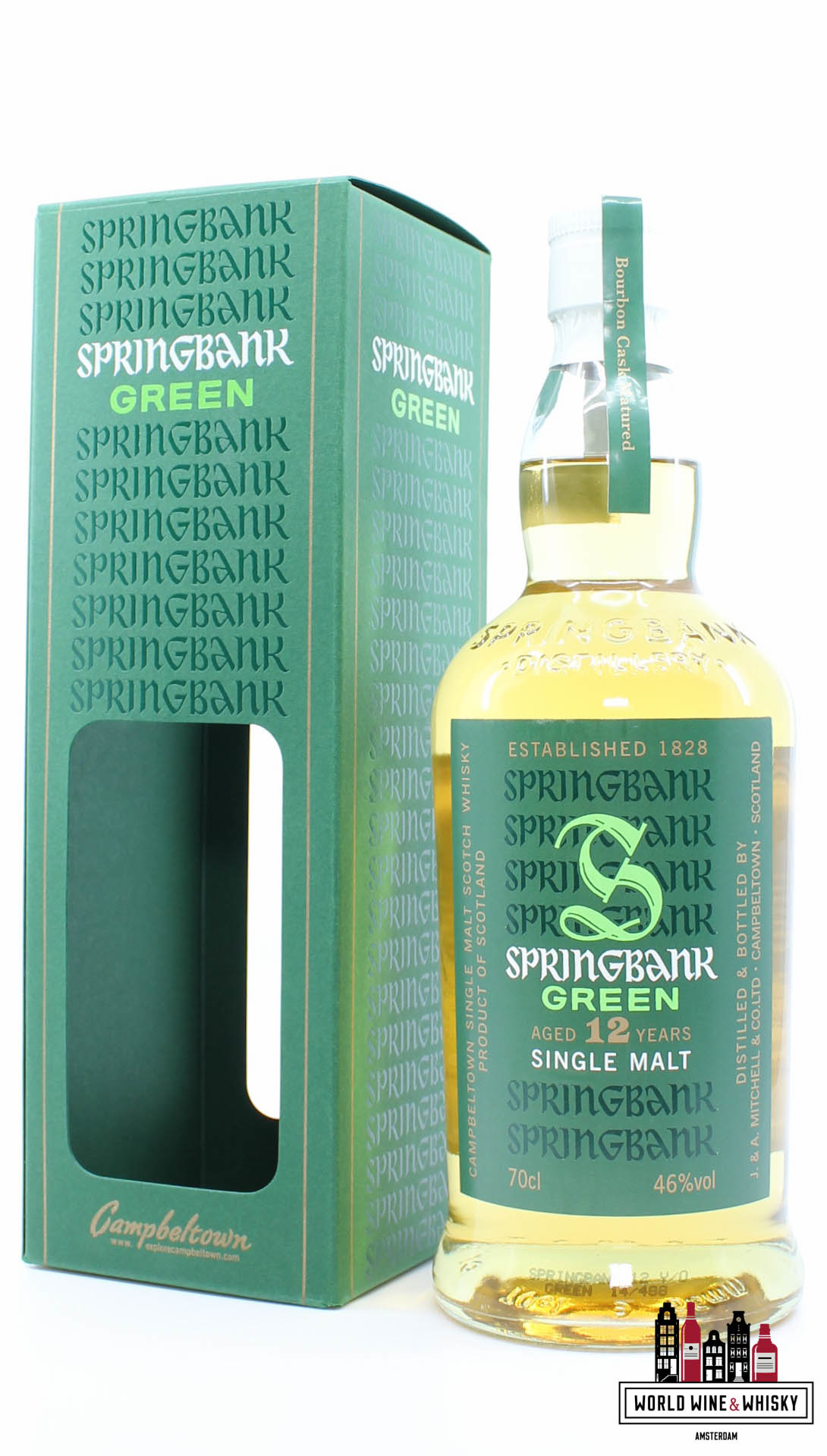 Springbank Springbank 12 Years Old 2014 - Green - Bourbon Cask Matured 46% (1 of 9000)