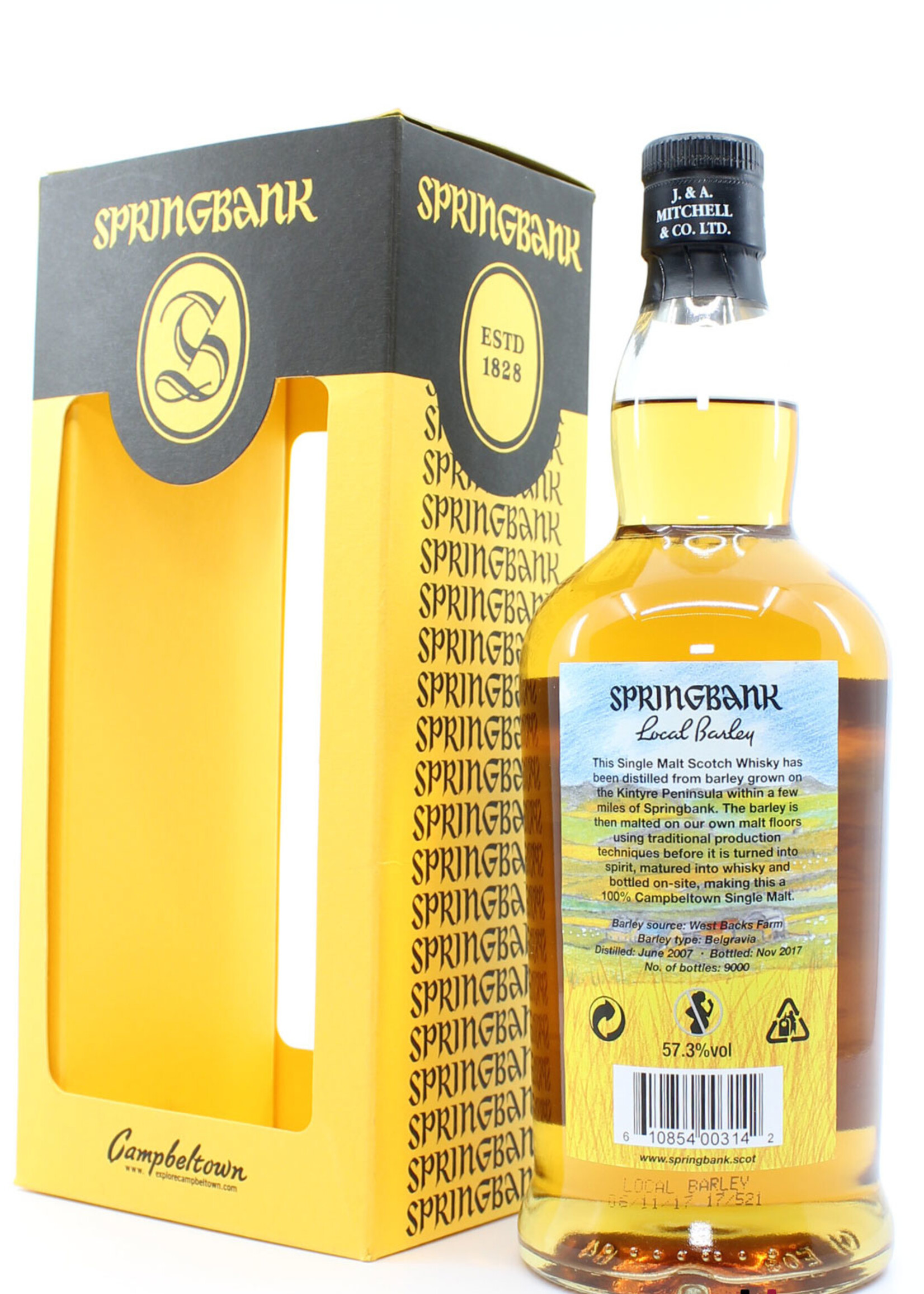 Springbank Springbank 10 Years Old 2007 2017 - Local Barley 57.3% (1 of 9000)