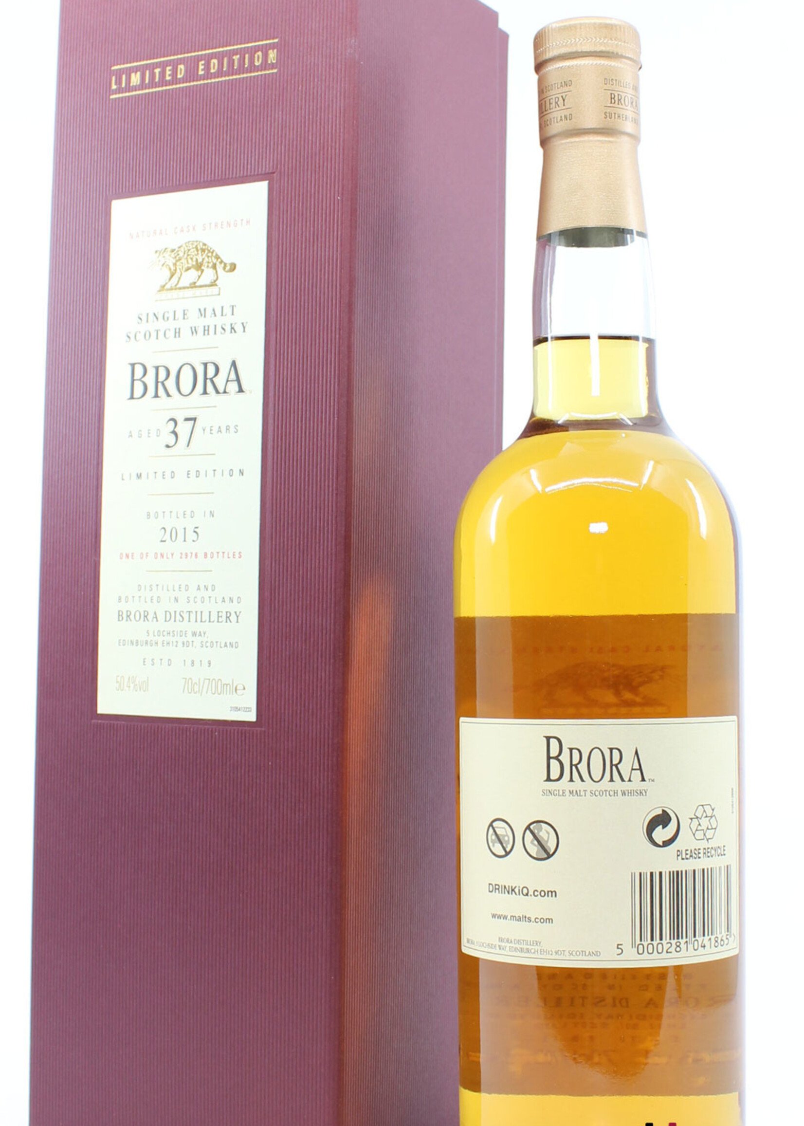 Brora Brora 37 Years Old 1977 2015 - 14th Release - Limited Edition 50.4% (1 of 2976)