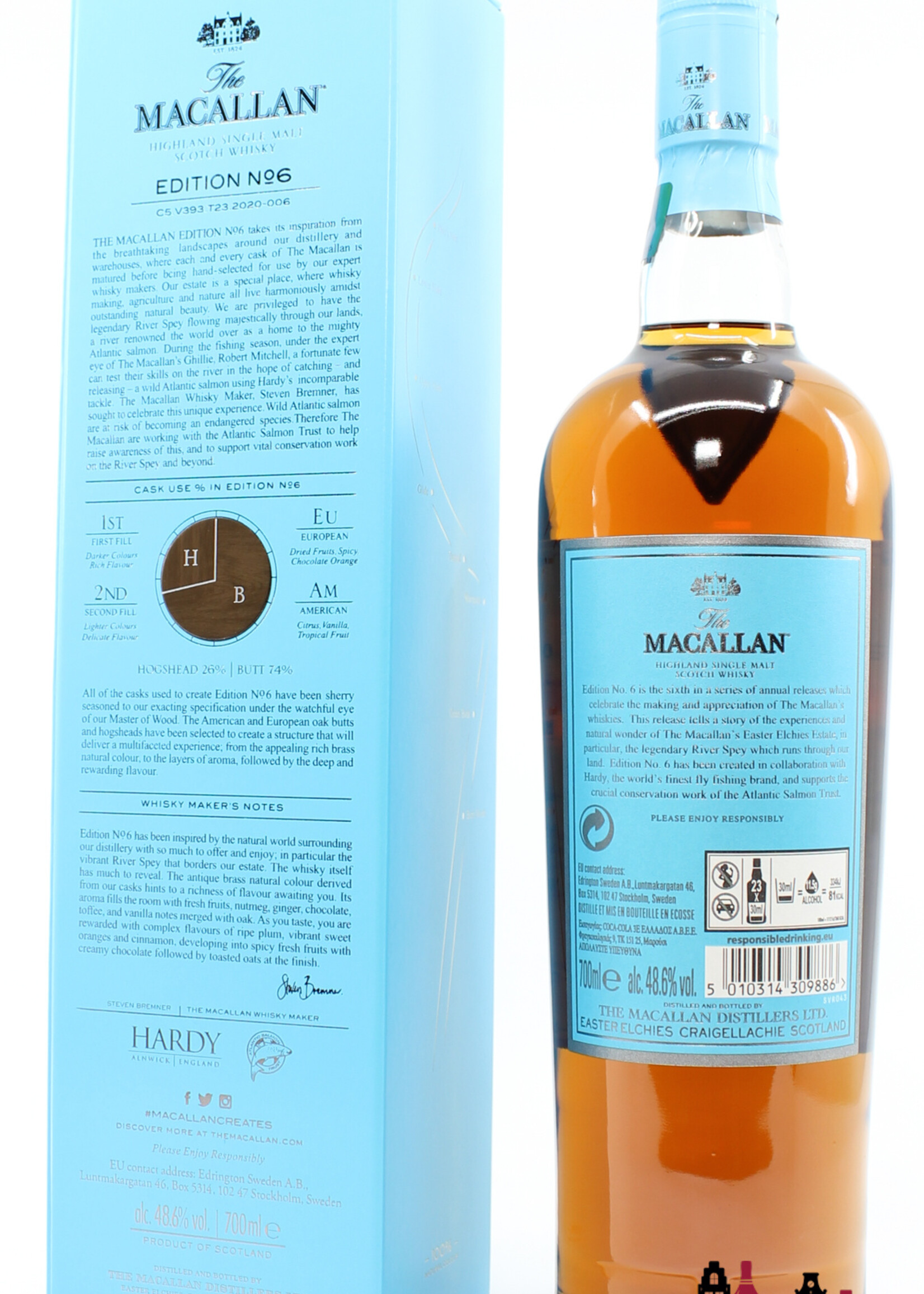 The Macallan Macallan Edition No 6 2020 - C5.V393.T23.2020-006 48.6% 700ml (in cardboard case)