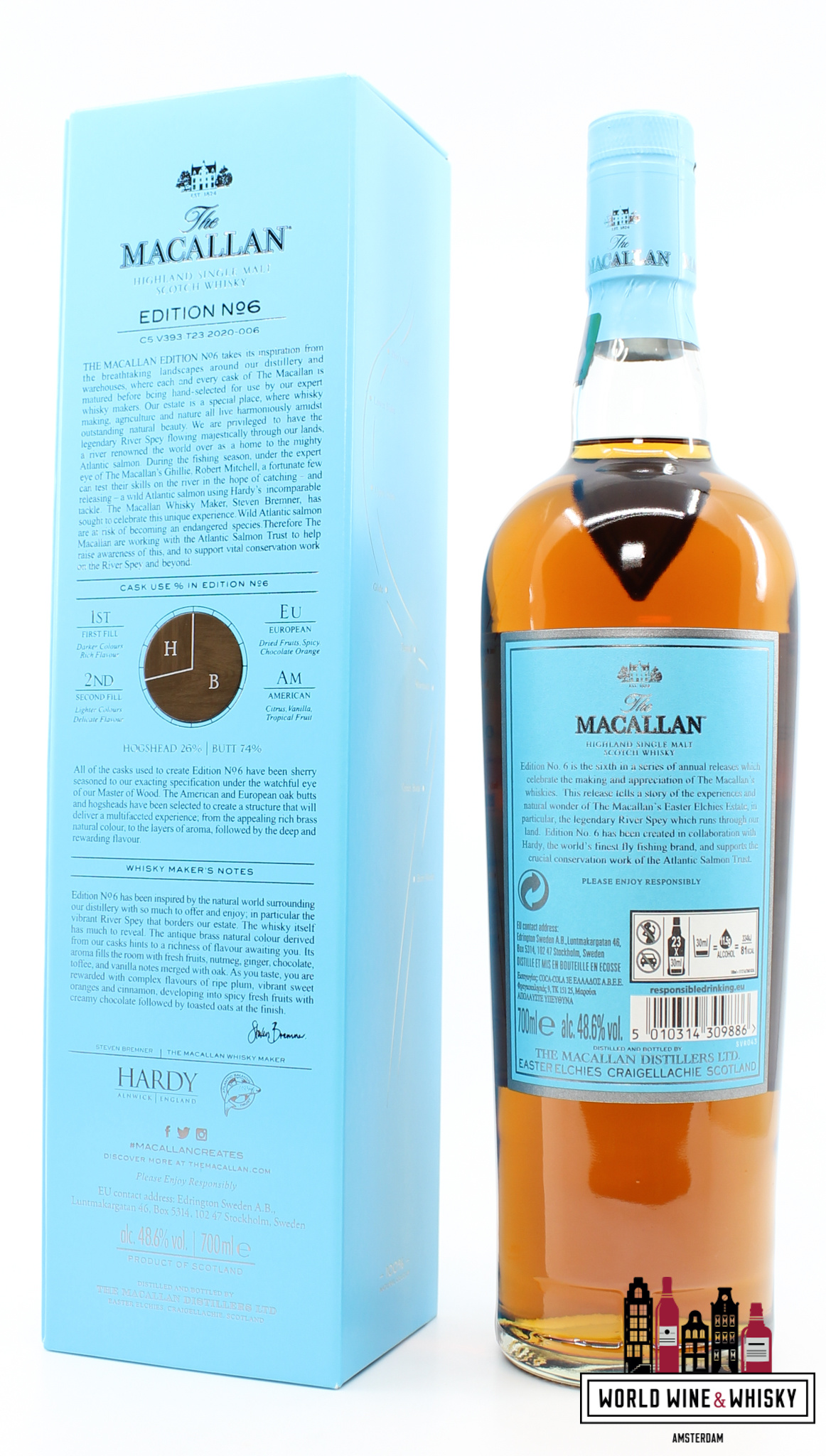 The Macallan Macallan Edition No 6 2020 - C5.V393.T23.2020-006 48.6% 700ml (in cardboard case)