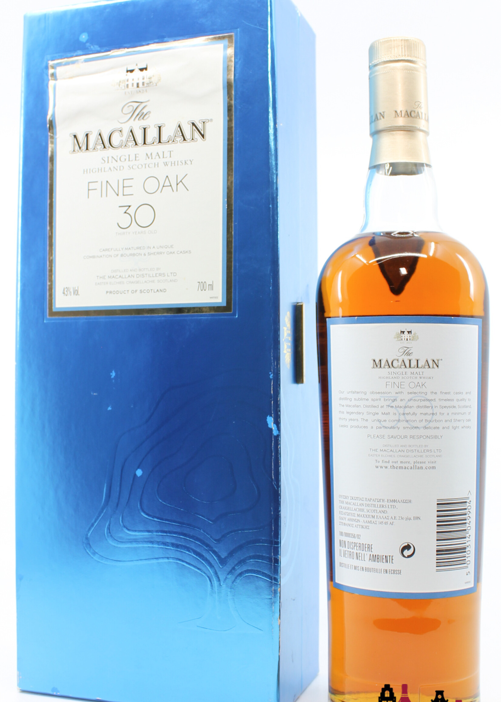 The Macallan Macallan 30 Years Old 2007 Fine Oak 43% (in luxury case)
