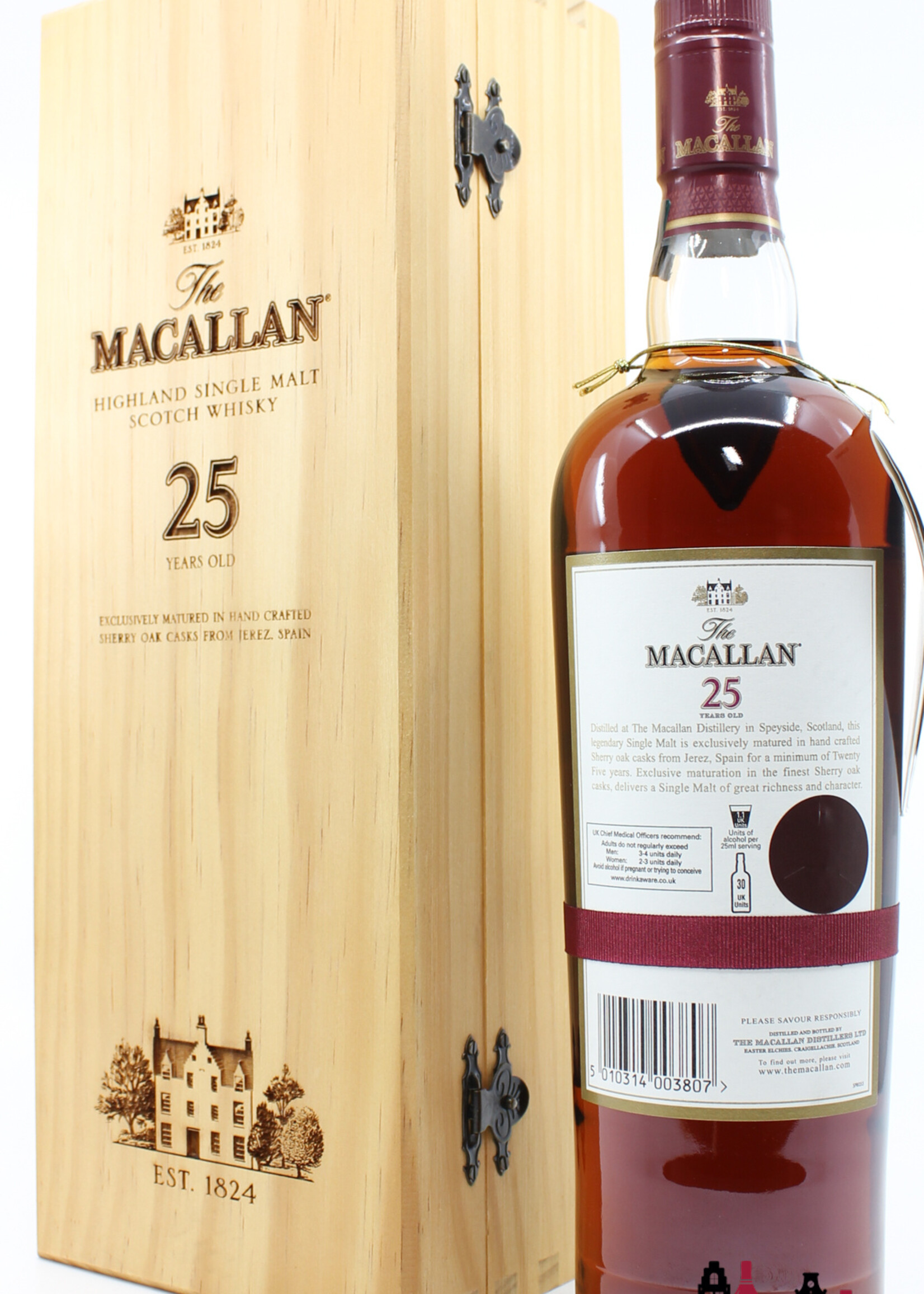 The Macallan Macallan 25 Years Old 2011 - Sherry Oak Casks from Jerez 43%