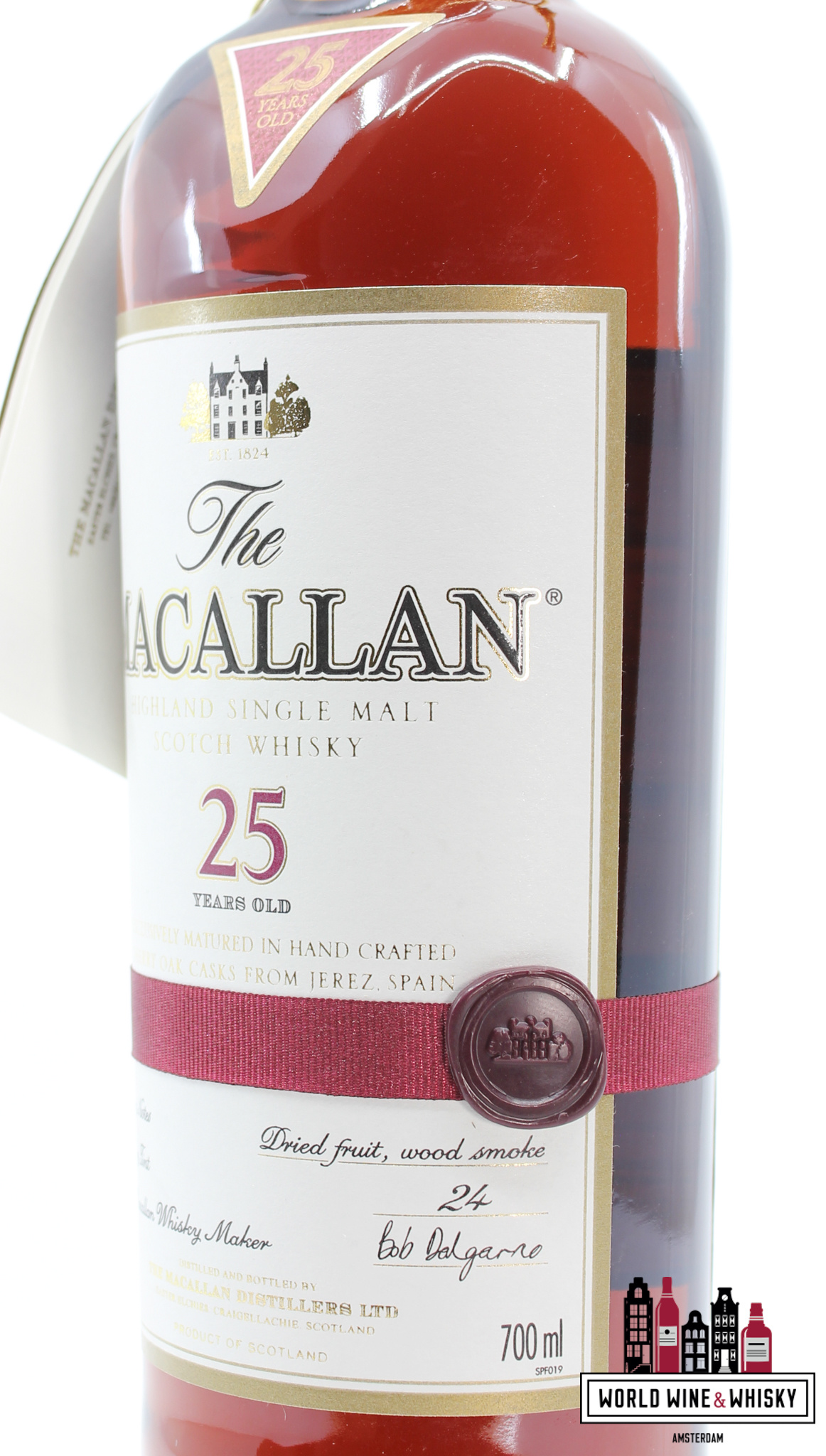 Macallan Macallan 25 Years Old 2011 - Sherry Oak Casks from Jerez 43% (in luxury wooden case)