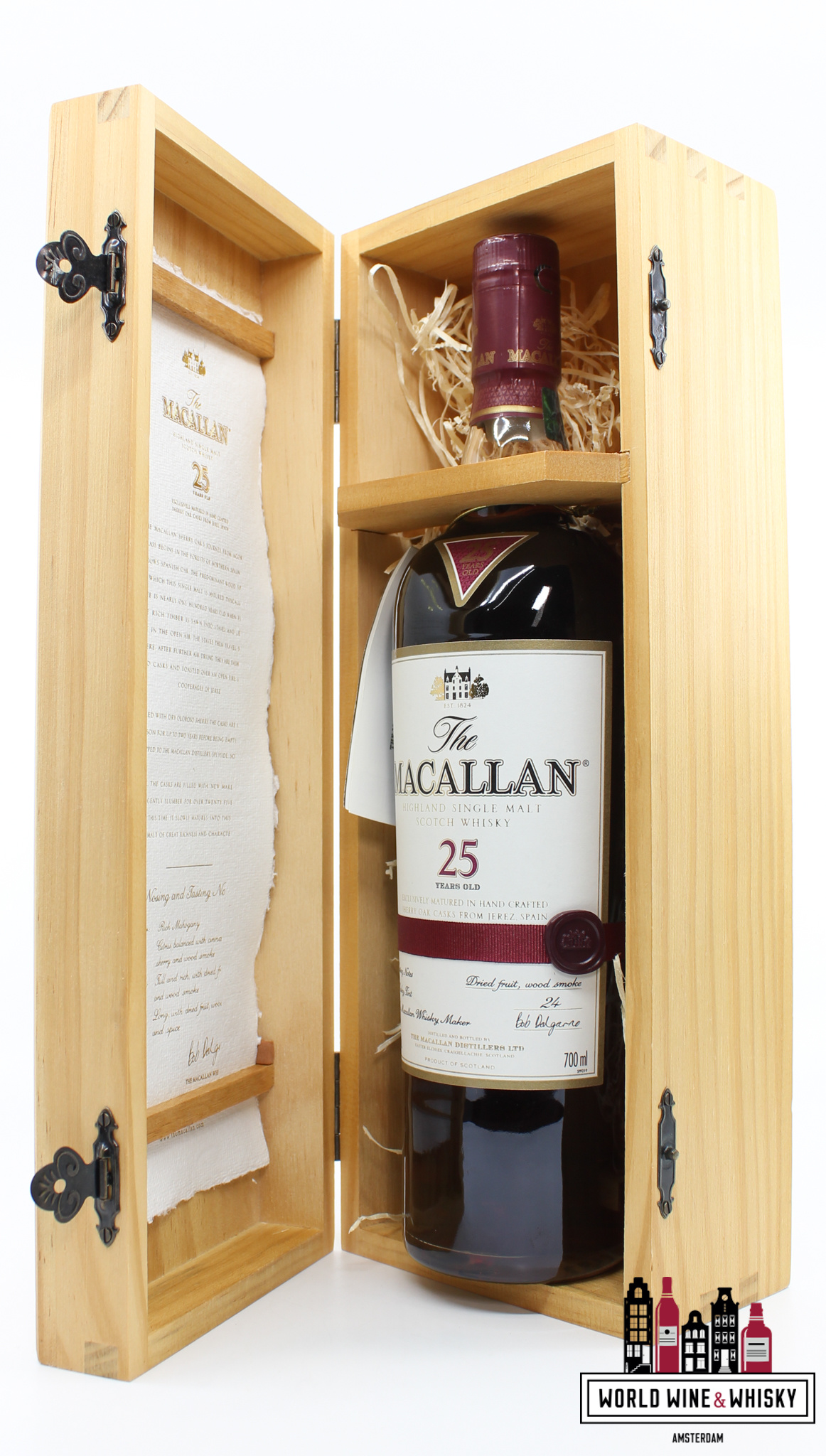 Macallan Macallan 25 Years Old 2011 - Sherry Oak Casks from Jerez 43% (in luxury wooden case)