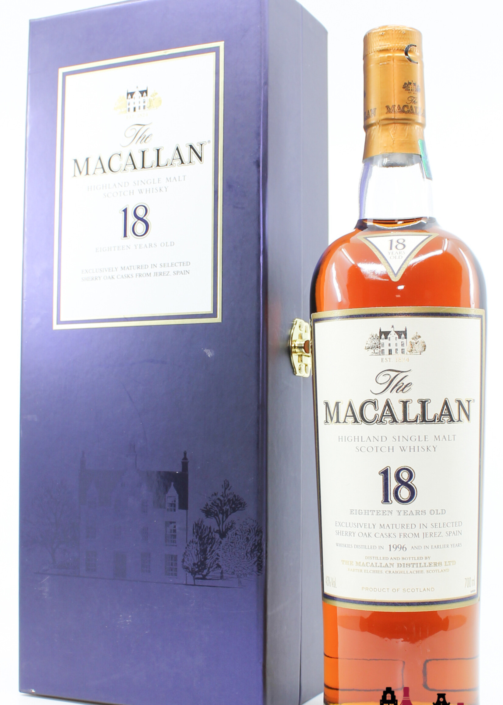 The Macallan Macallan 18 Years Old 1996 2014 Sherry Oak Casks from Jerez 43% (in luxury case)