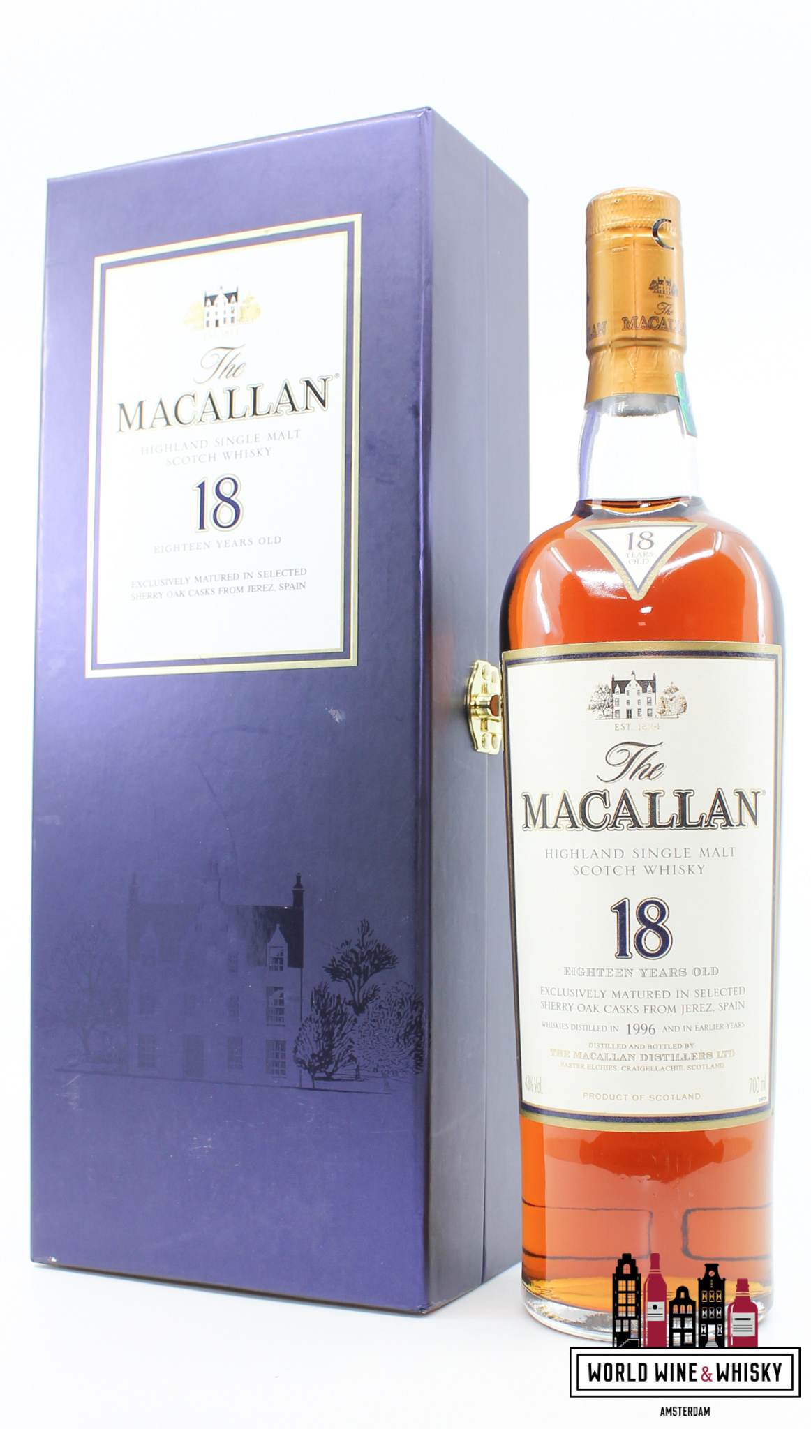 Macallan Macallan 18 Years Old 1996 2014 Sherry Oak Casks from Jerez 43% (in luxury case)