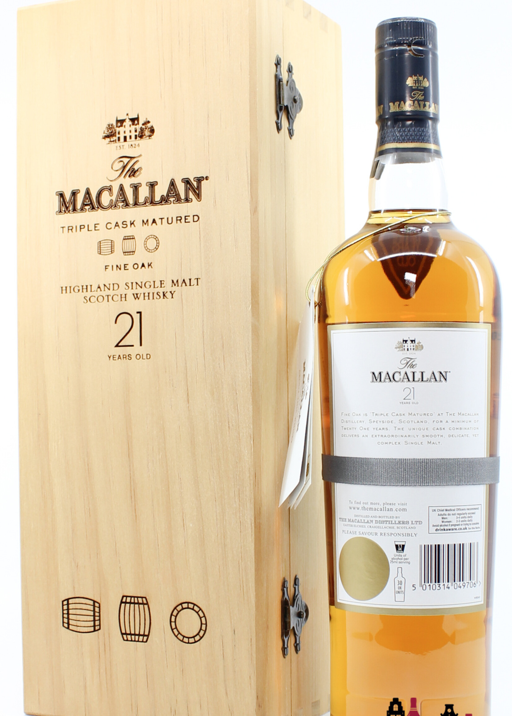 The Macallan Macallan 21 Years Old 2011 - Fine Oak Triple Cask Matured 43% (In luxury wooden case)