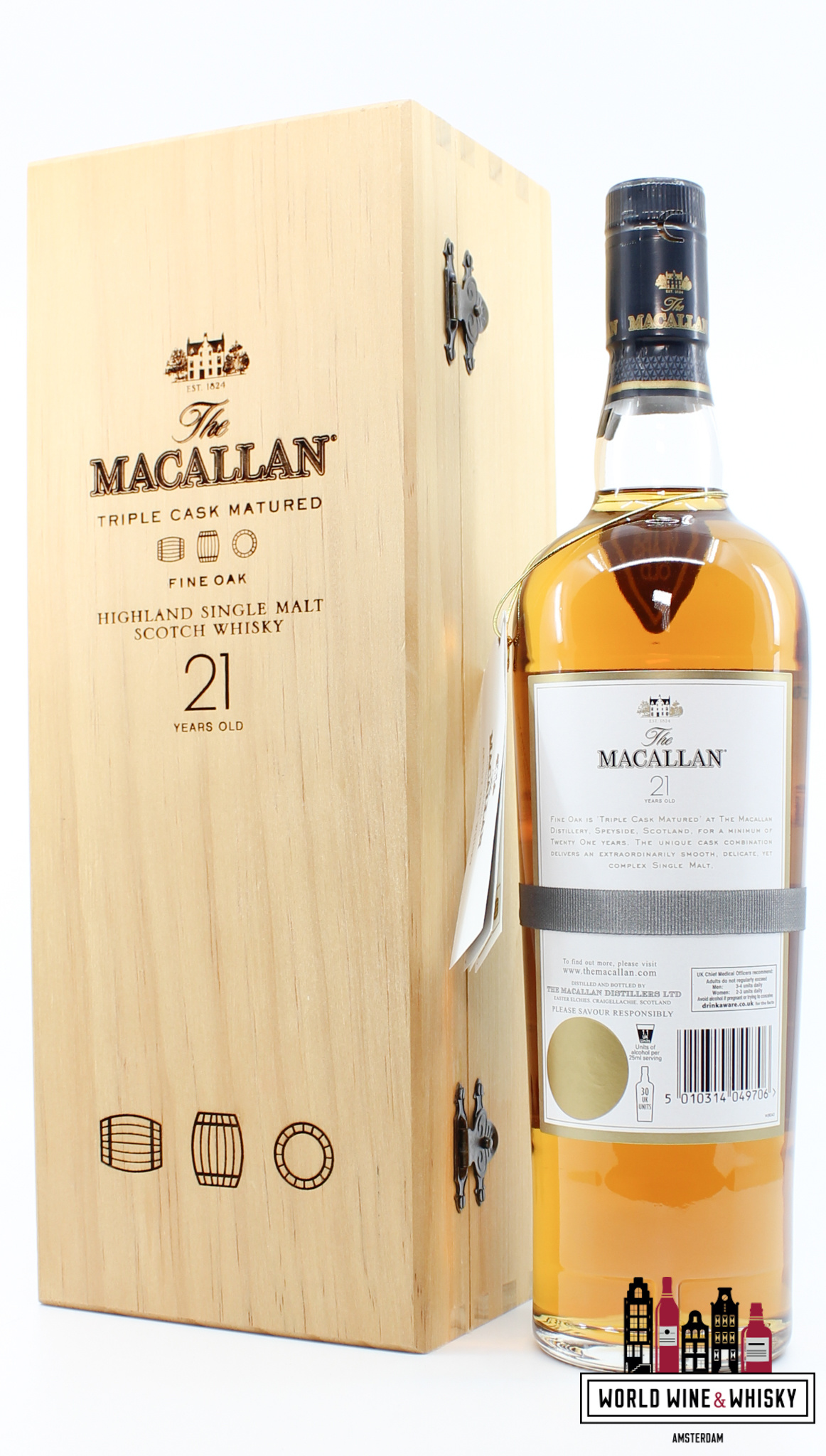 Macallan Macallan 21 Years Old 2011 - Fine Oak Triple Cask Matured 43% (In luxury wooden case)