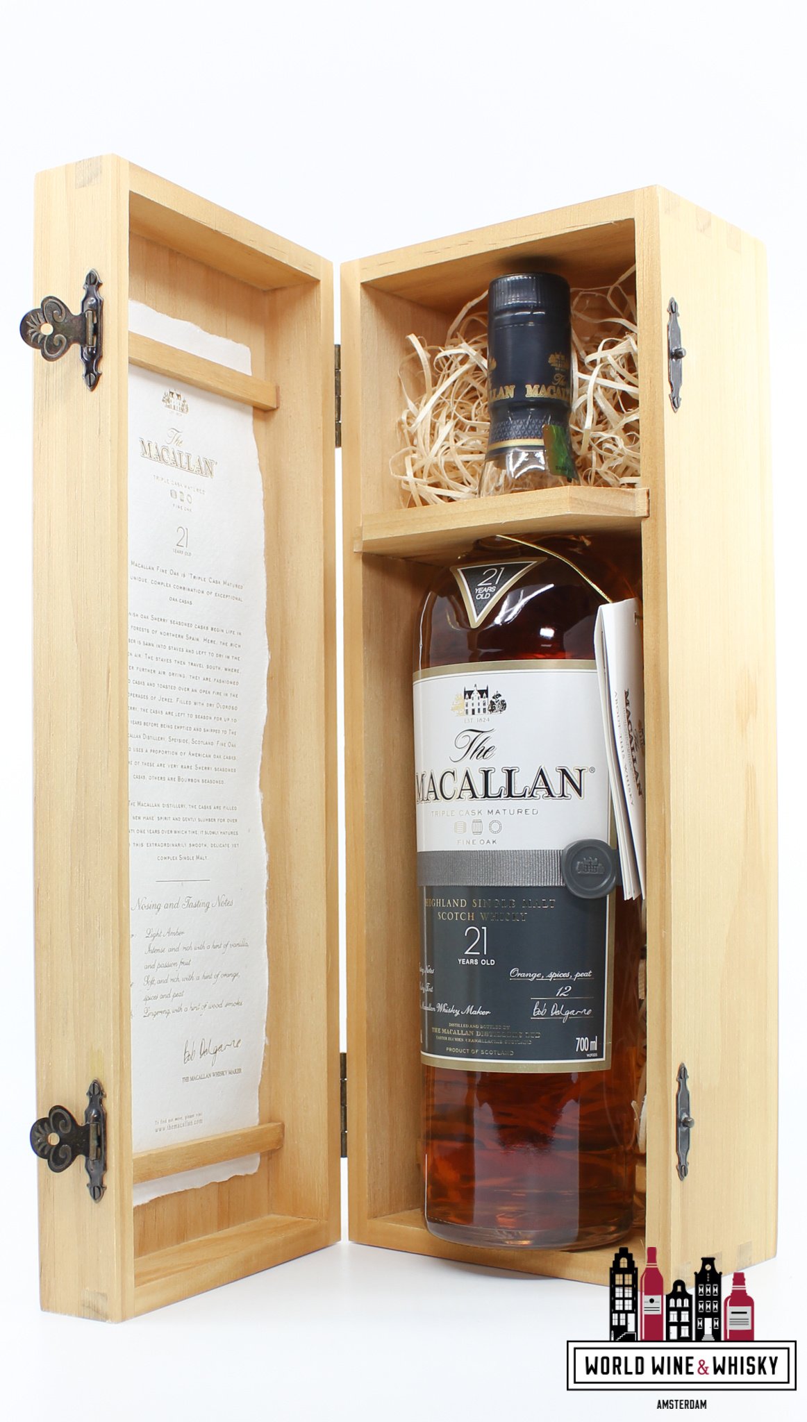 Macallan Macallan 21 Years Old 2011 - Fine Oak Triple Cask Matured 43% (In luxury wooden case)