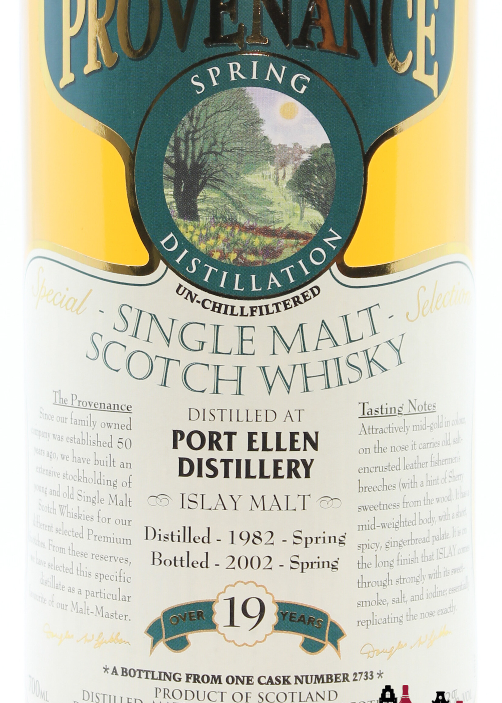 Port Ellen Port Ellen 19 Years Old 1982 2002 Spring - McGibbon's Provenance - Douglas McGibbon - Cask 2733 43% (Closed Distillery)