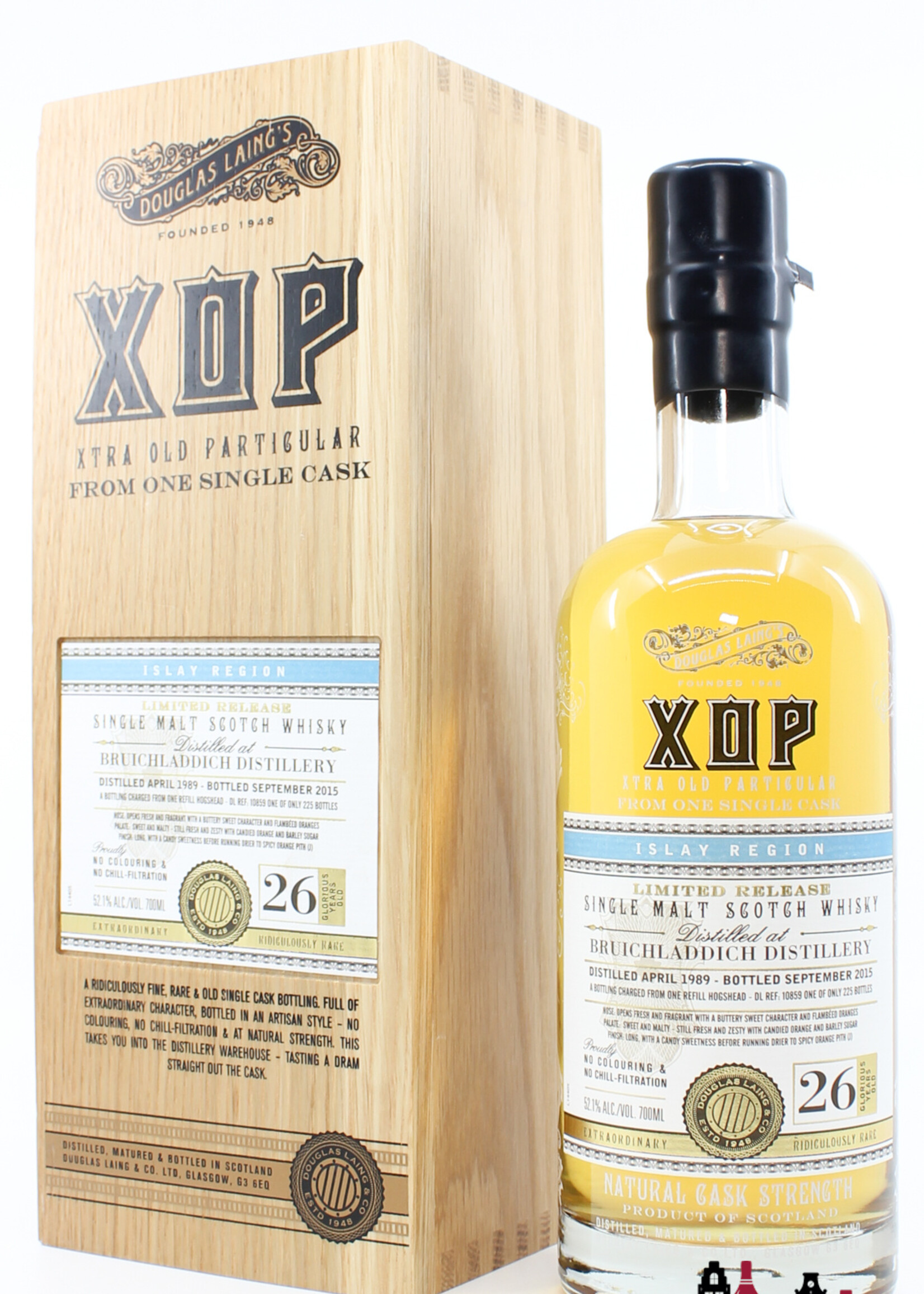 Bruichladdich Bruichladdich 26 Years Old 1989 2015 - XOP Xtra Old Particular - Douglas Laing - Cask 10859 52.1% (1 of 225)