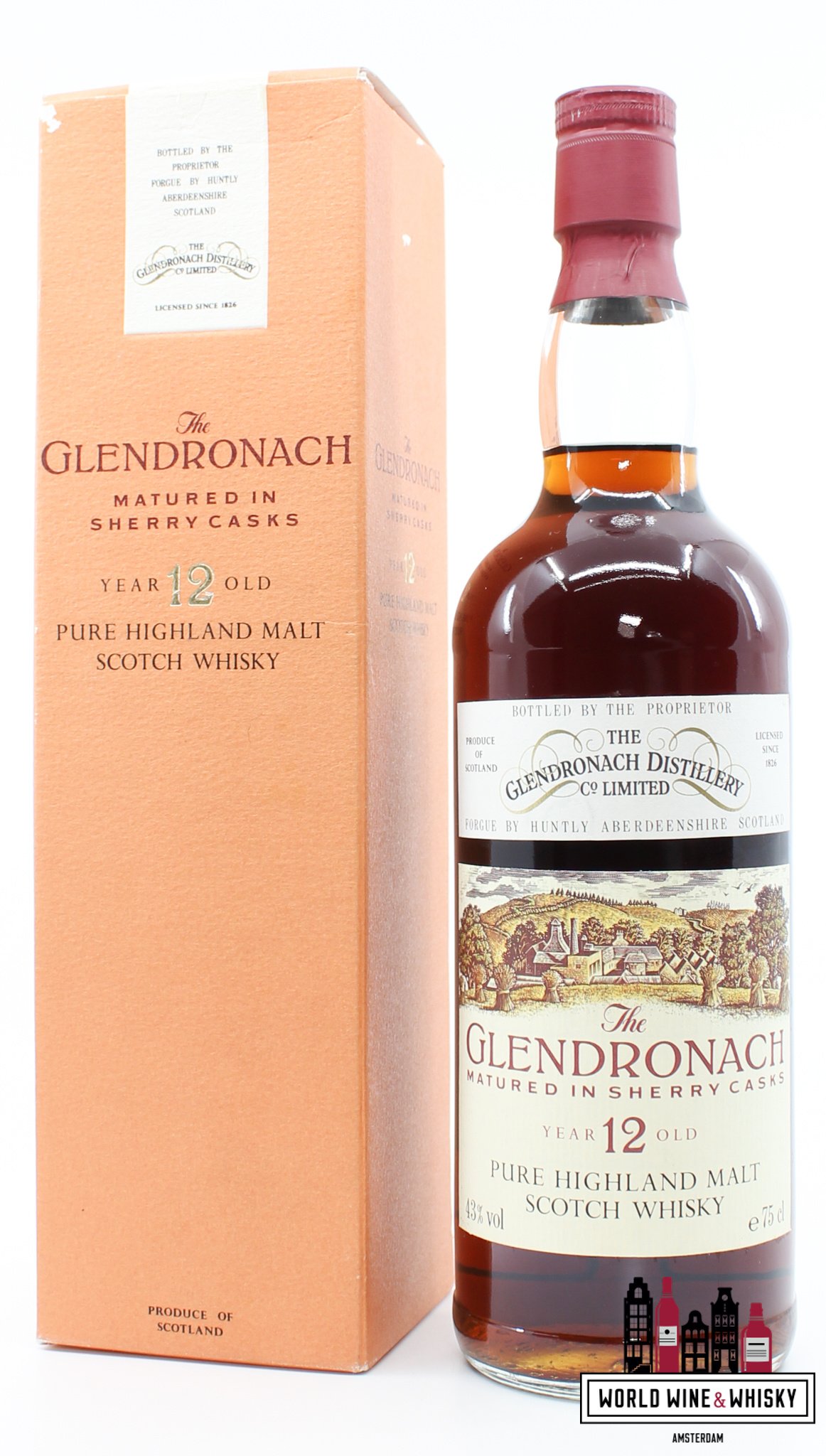 Glendronach Glendronach 12 Years Old - Matured in Sherry Casks - 80s Bottling 43% 750ml