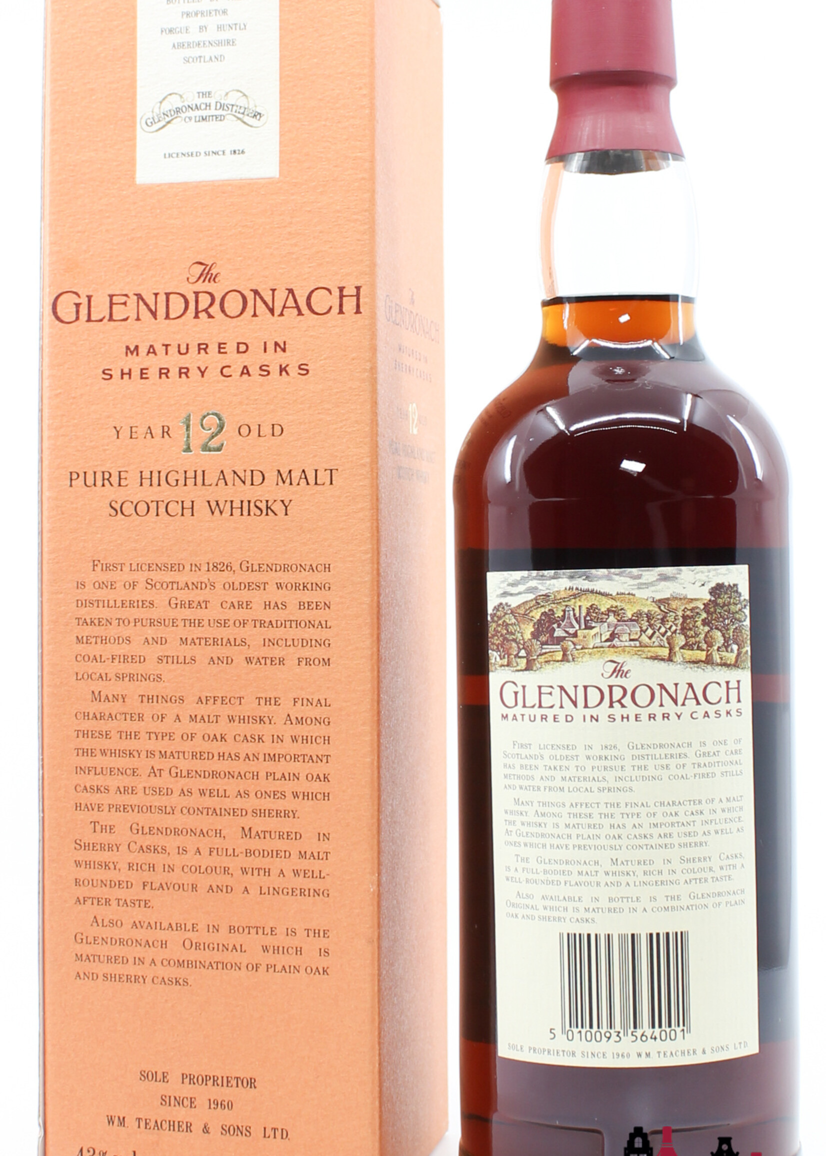 Glendronach Glendronach 12 Years Old - Matured in Sherry Casks - 80s Bottling 43% 750ml