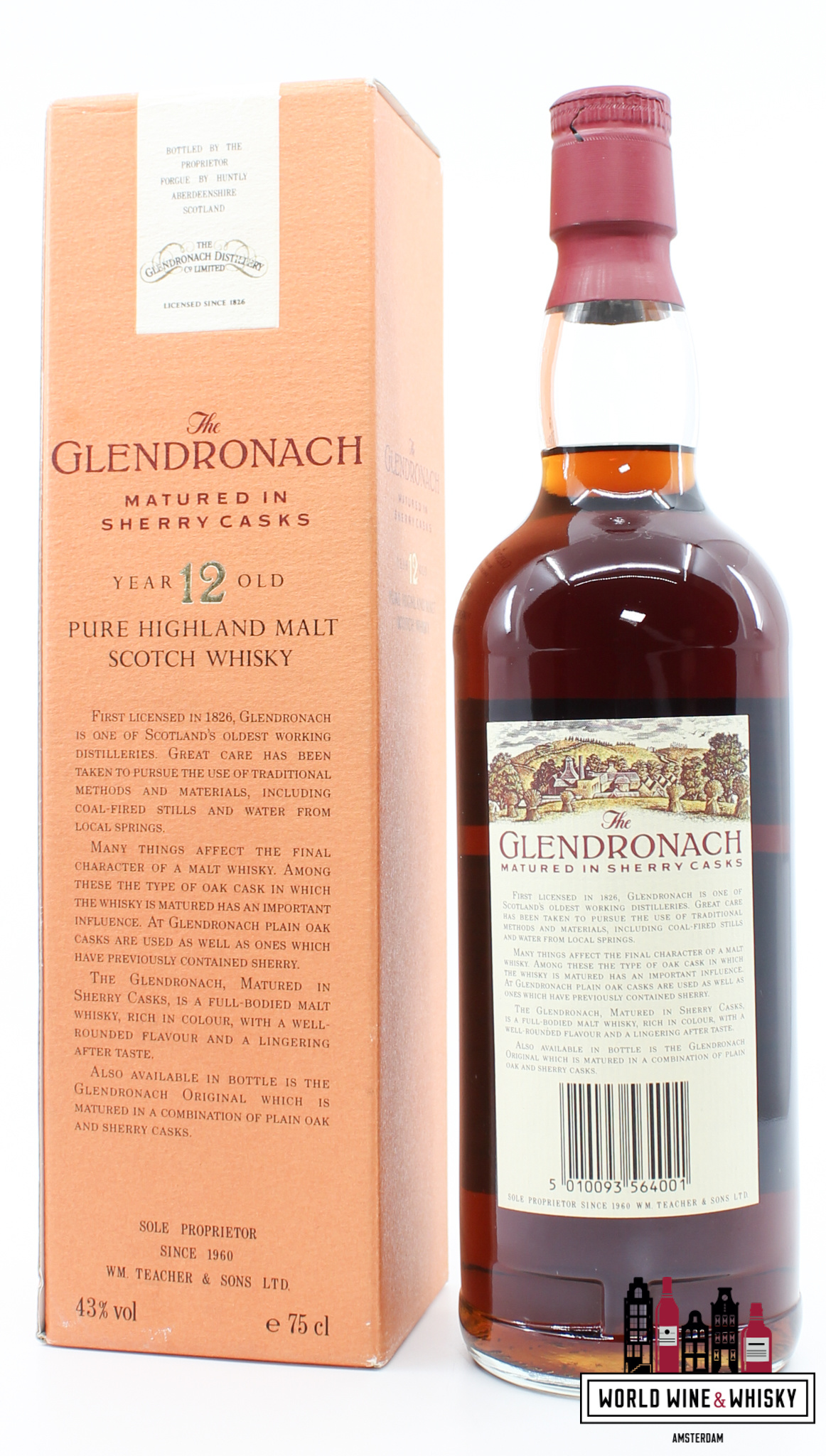 Glendronach Glendronach 12 Years Old - Matured in Sherry Casks - 80s Bottling 43% 750ml