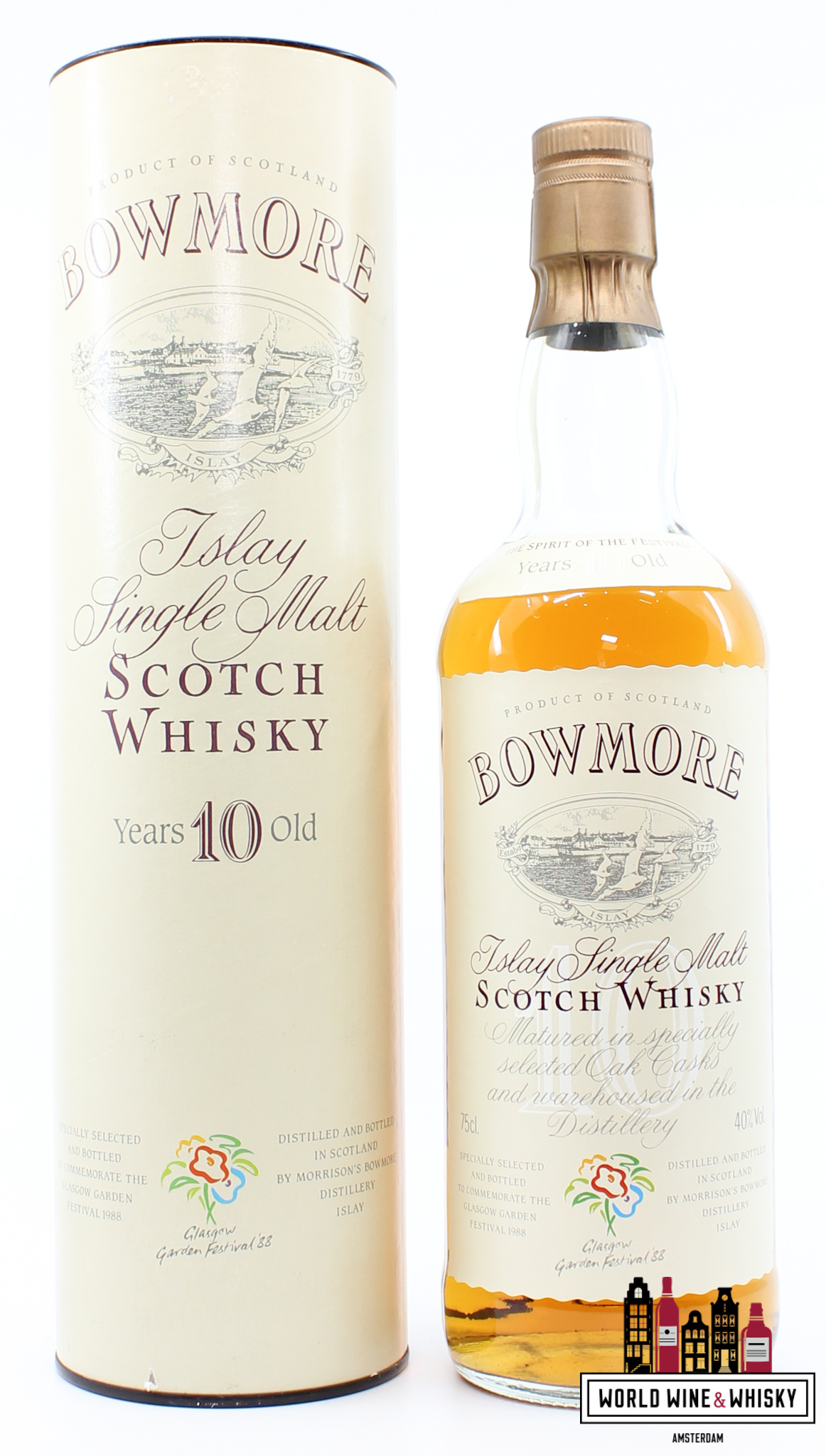 Bowmore Bowmore 10 Years Old 1988 - Glasgow Garden Festival '88 40% 750ml