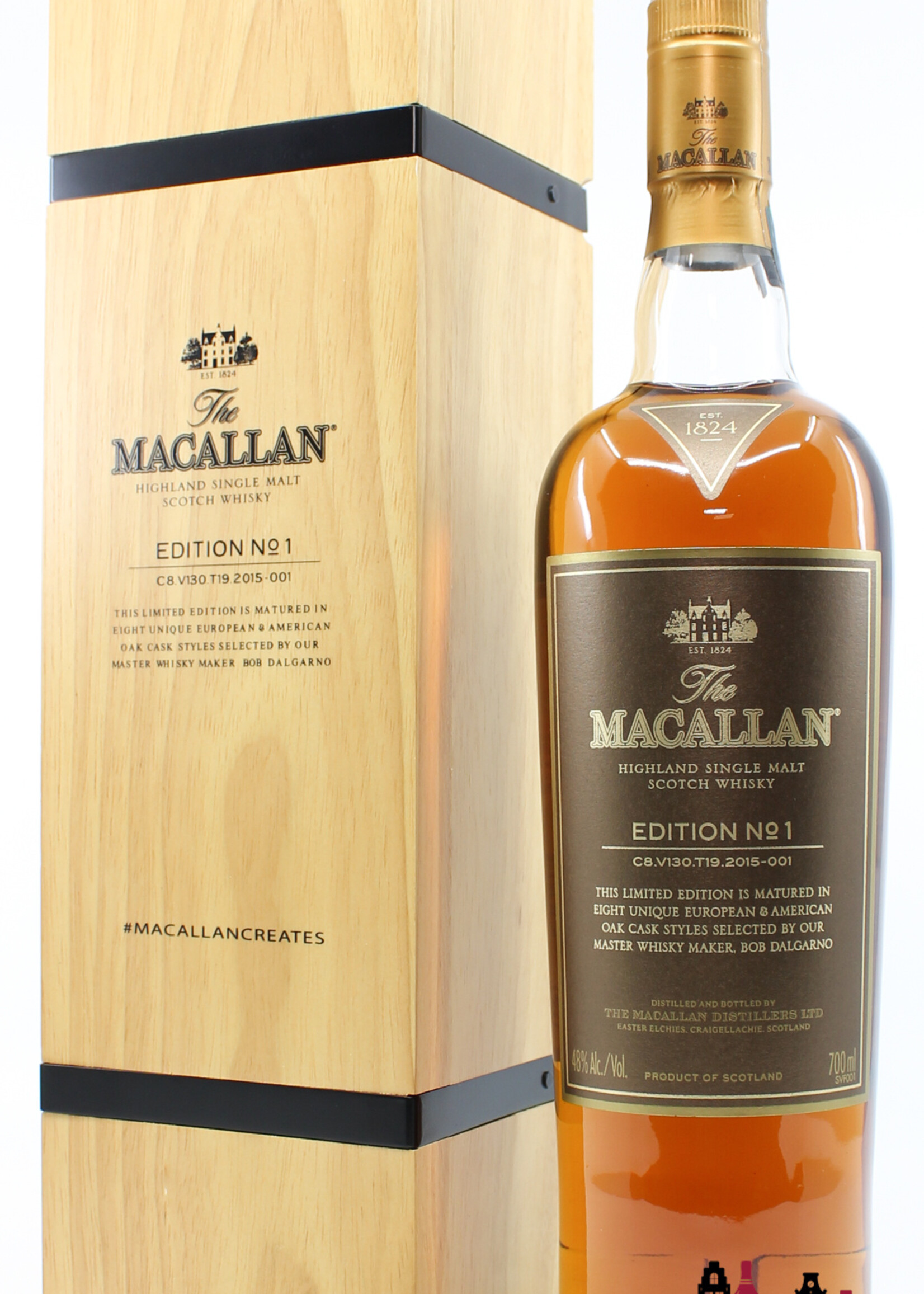 The Macallan Macallan No 1 Edition 2015 - in wooden box 48% (1 of 1500)