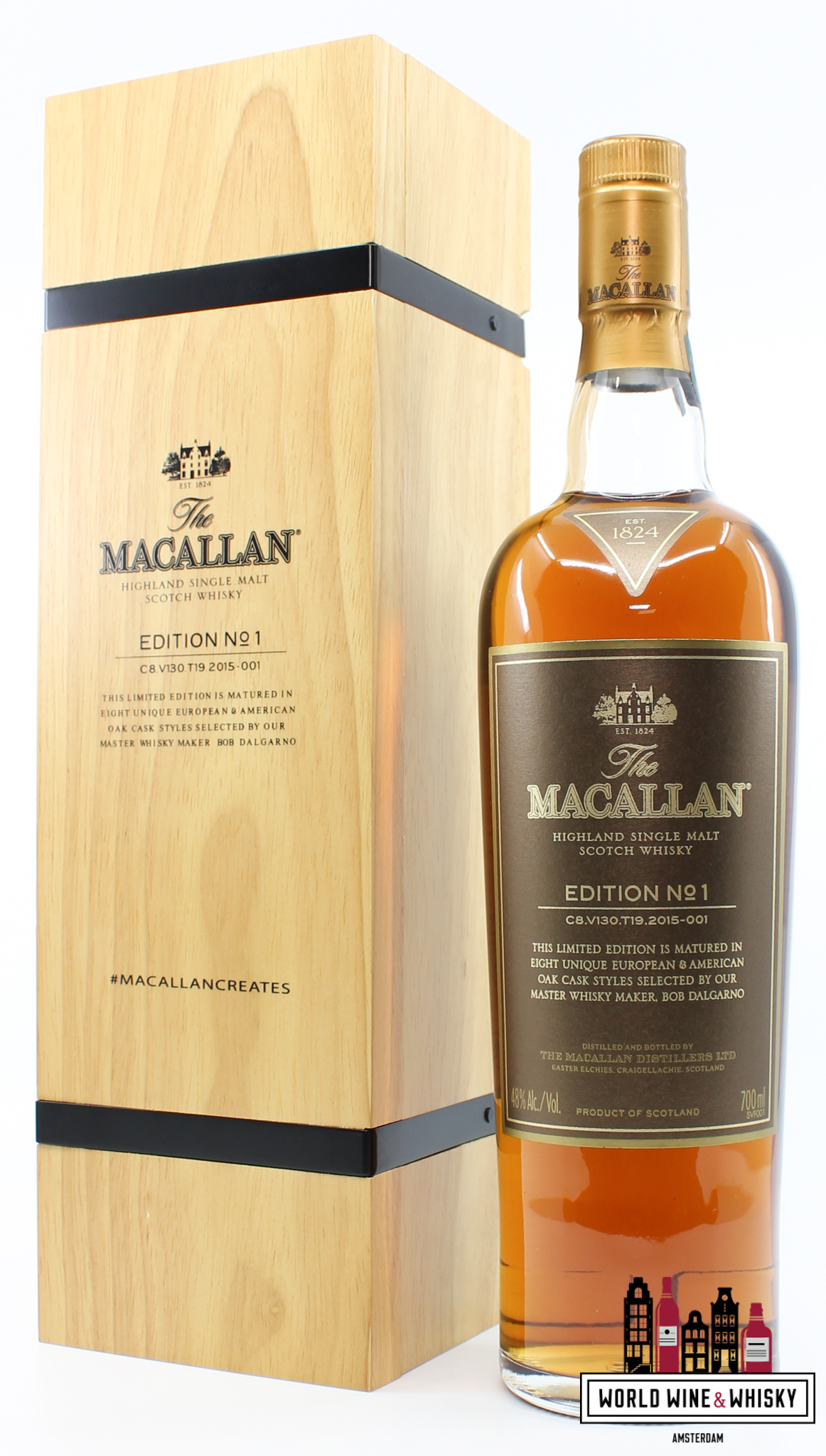 The Macallan Macallan No 1 Edition 2015 - in wooden box 48% (1 of 1500)