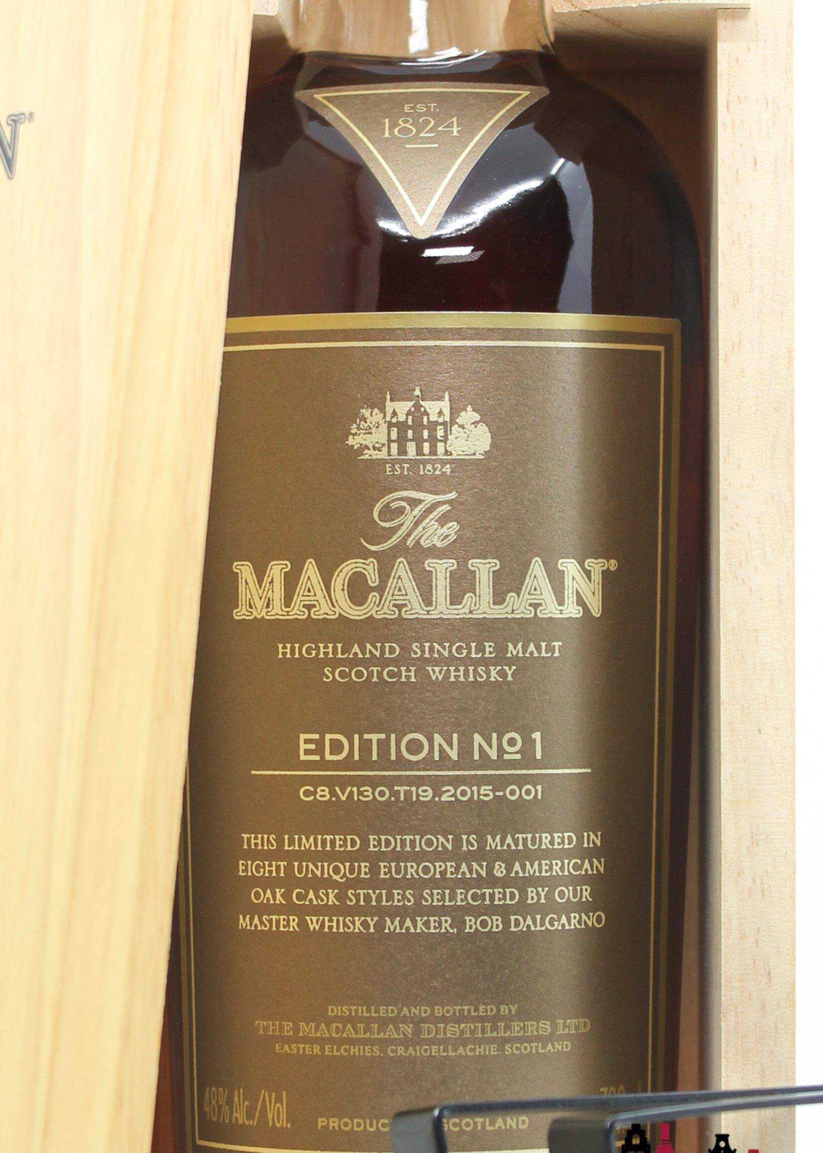 The Macallan Macallan No 1 Edition 2015 - in wooden box 48% (1 of 1500)