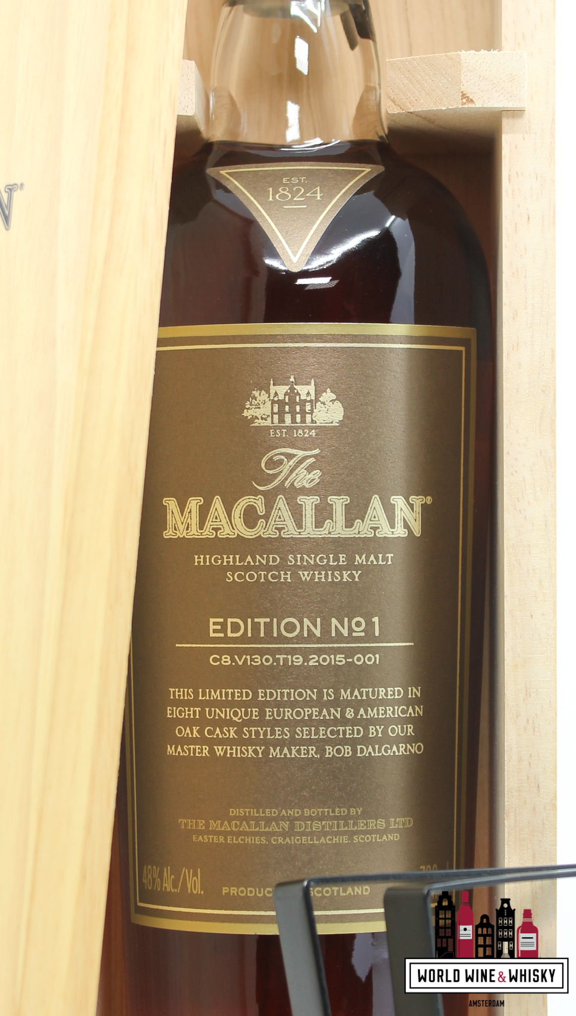 The Macallan Macallan No 1 Edition 2015 - in wooden box 48% (1 of 1500)