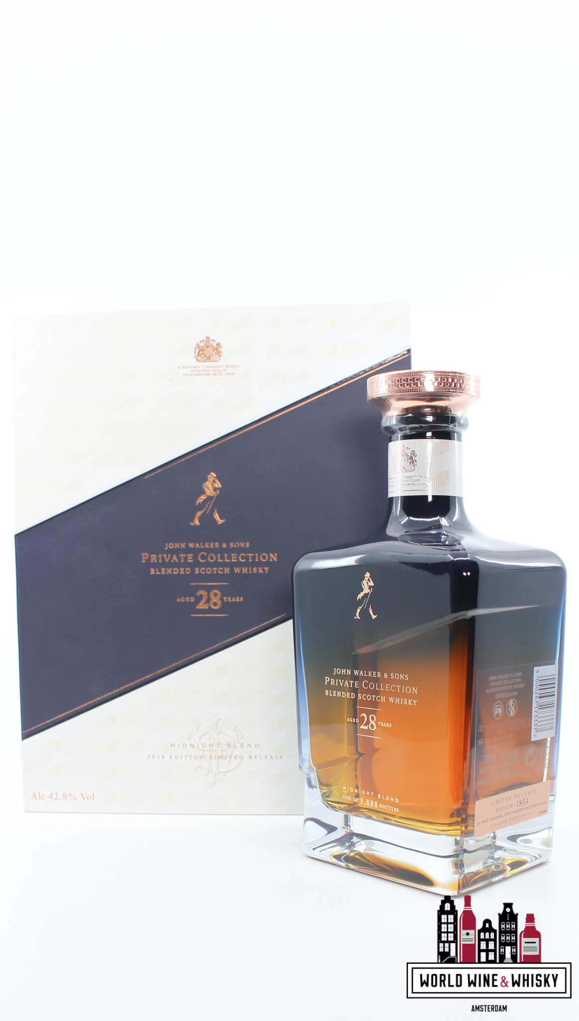 John Walker & Sons John Walker & Sons 28 Years Old 2018 - Private Collection - Midnight Blend 42.8% (1 of 3888)