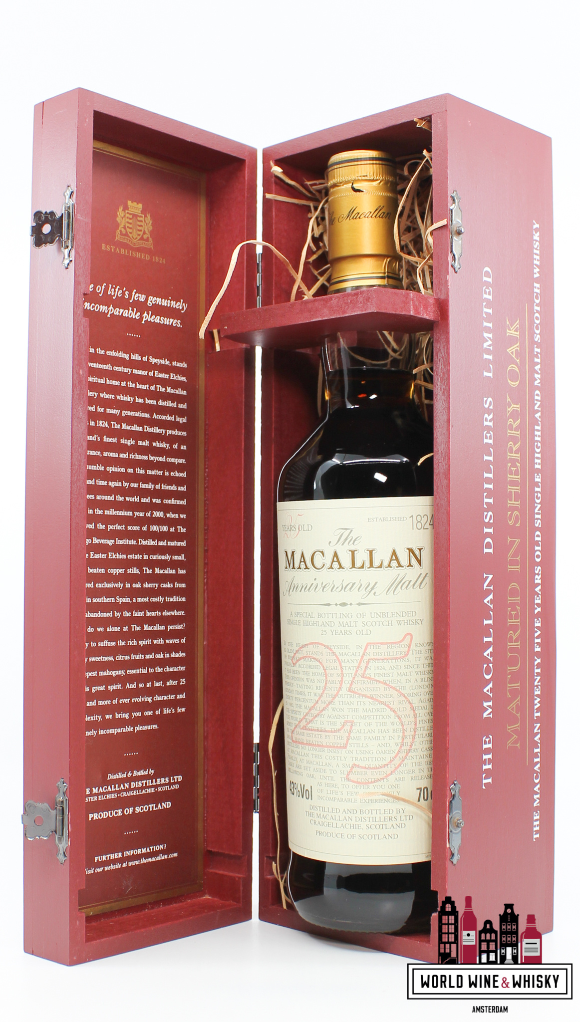 Macallan 25 Years Old Anniversary Malt Sherry Oak 43% 700ml Macallan 25 Years Old Anniversary Malt Sherry Oak 43% 700ml