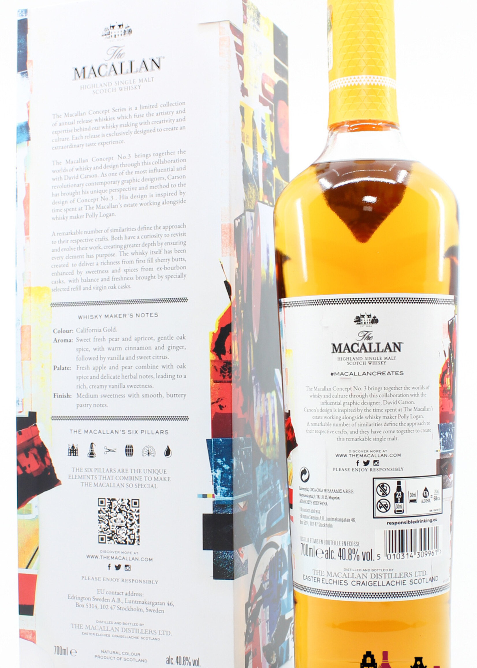 The Macallan Macallan 2020 Concept Number 3 - David Carson 40.8% - Travel Retail Release Only