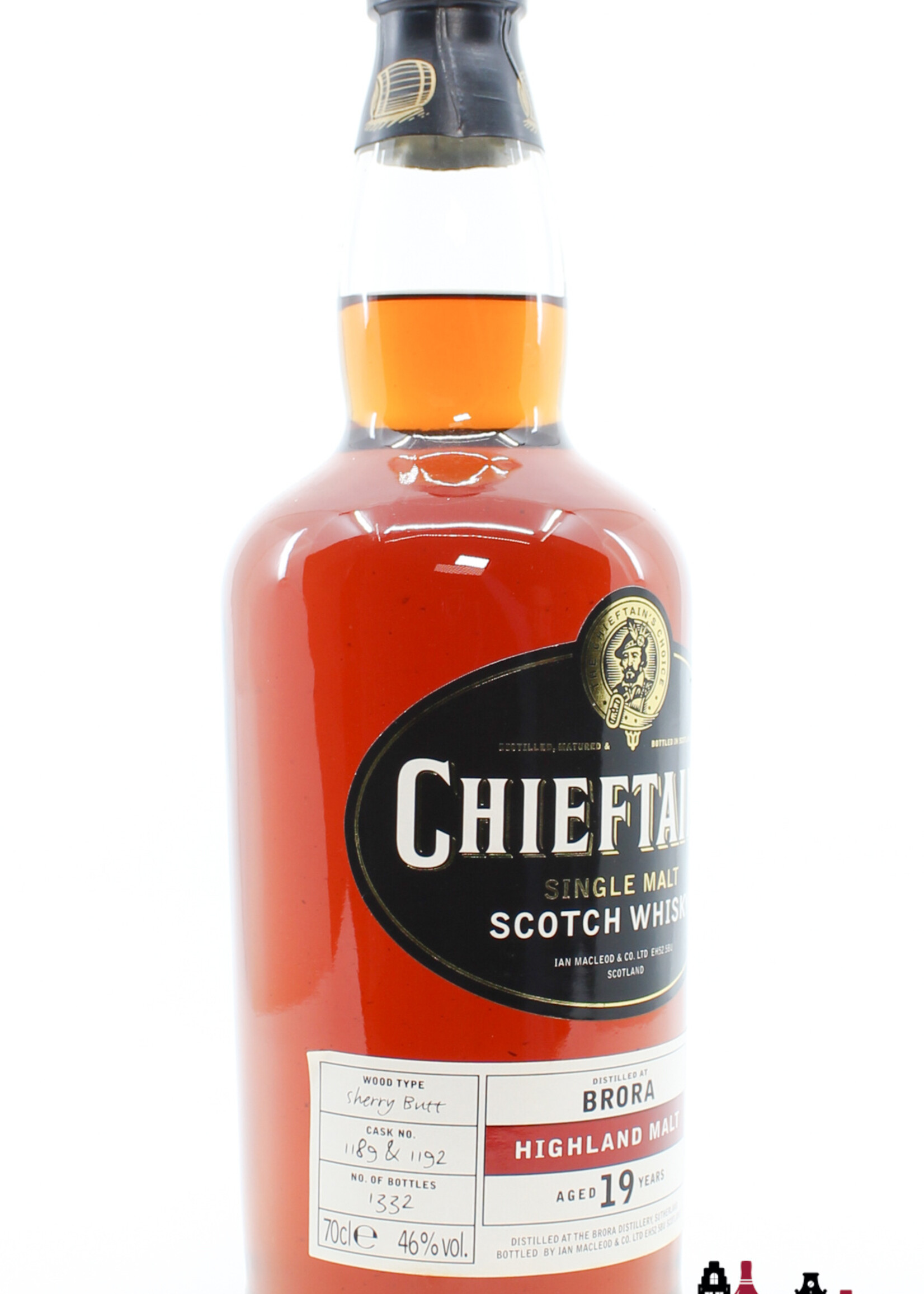 Brora Brora 19 Years Old 1982 2001 - Cask 1189 + 1192 - Chieftain's Choice - Ian Macleod 46% 1 of 1332 (Closed Distillery)