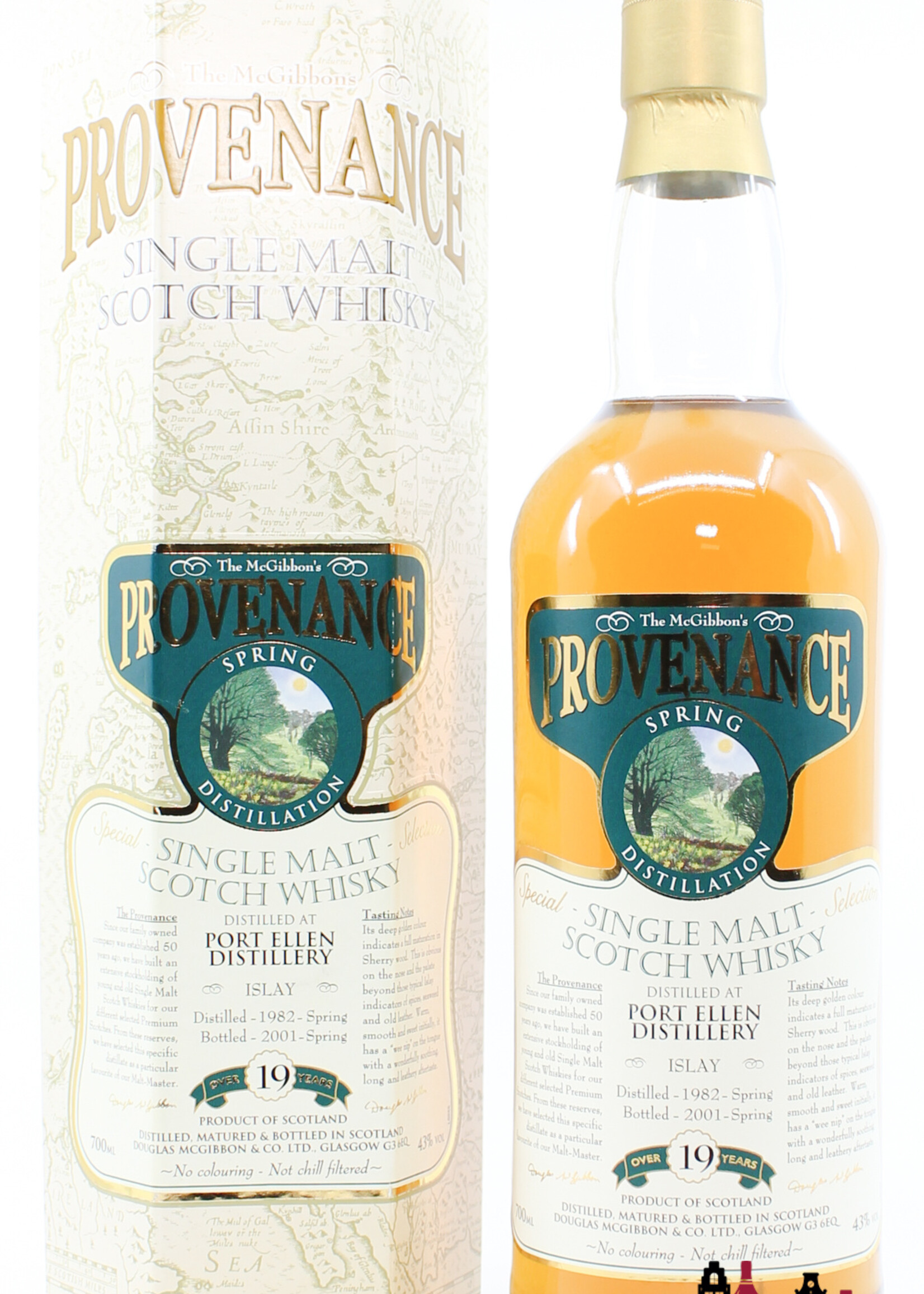 Port Ellen Port Ellen 19 Years Old 1982 2001 Spring - McGibbon's Provenance - Douglas McGibbon 43% (Closed Distillery)