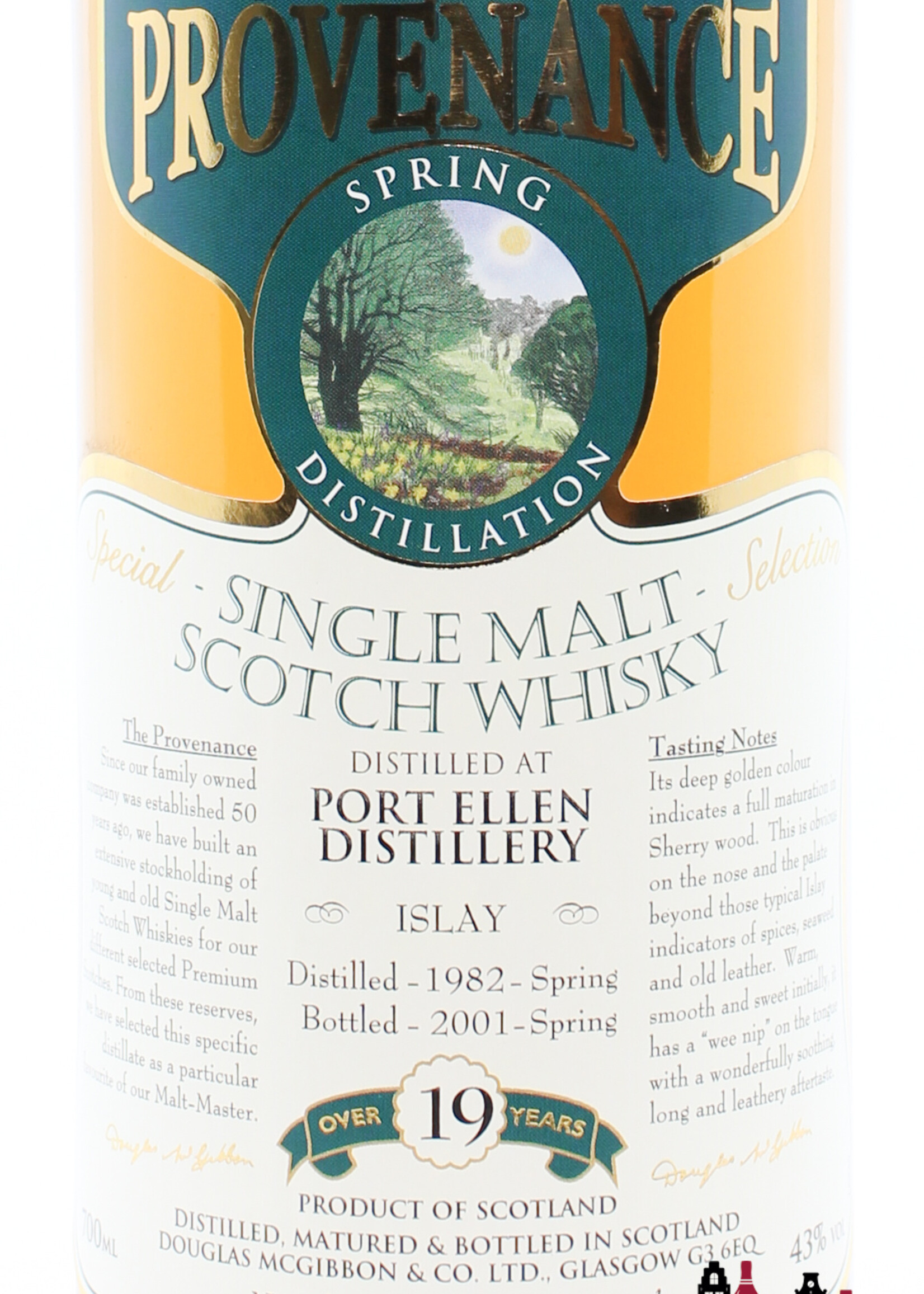 Port Ellen Port Ellen 19 Years Old 1982 2001 Spring - McGibbon's Provenance - Douglas McGibbon 43% (Closed Distillery)