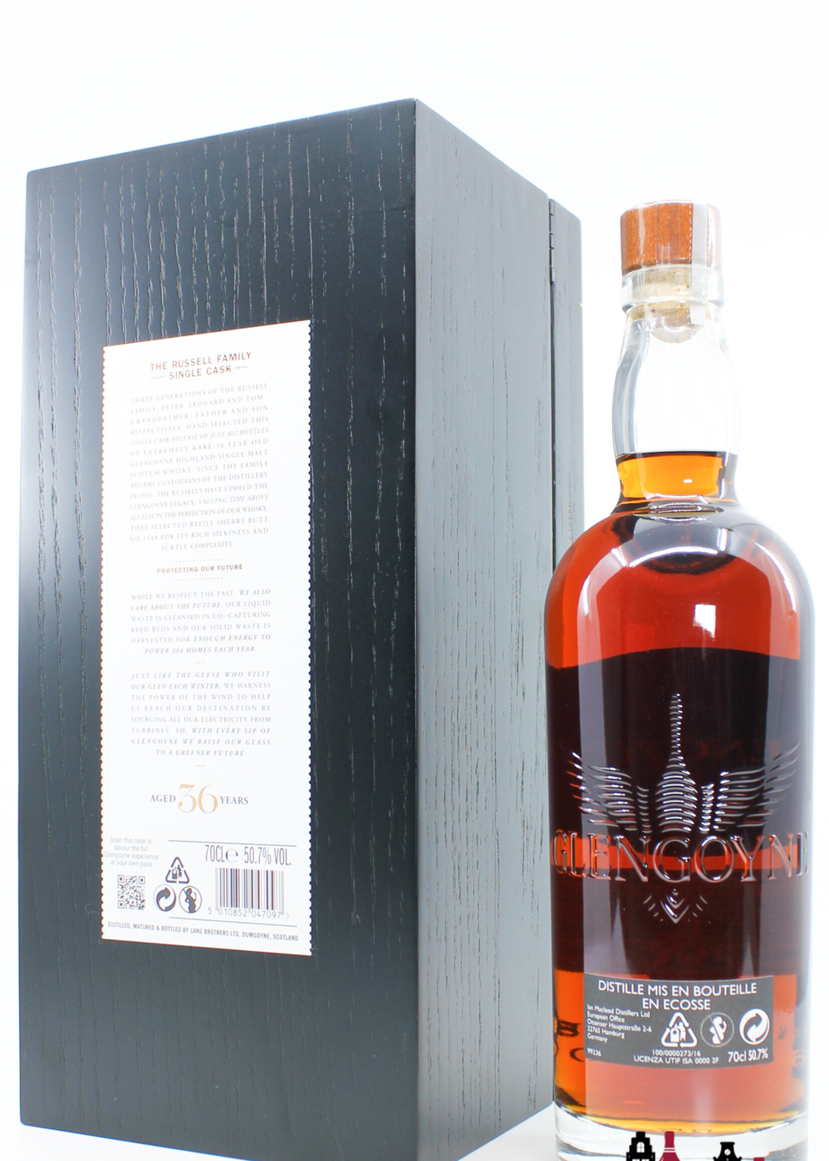 Glengoyne Glengoyne 36 Years Old 1984 2021 - The Russell Family - Single Cask - Cask 1549 50.7% (1 of 402)