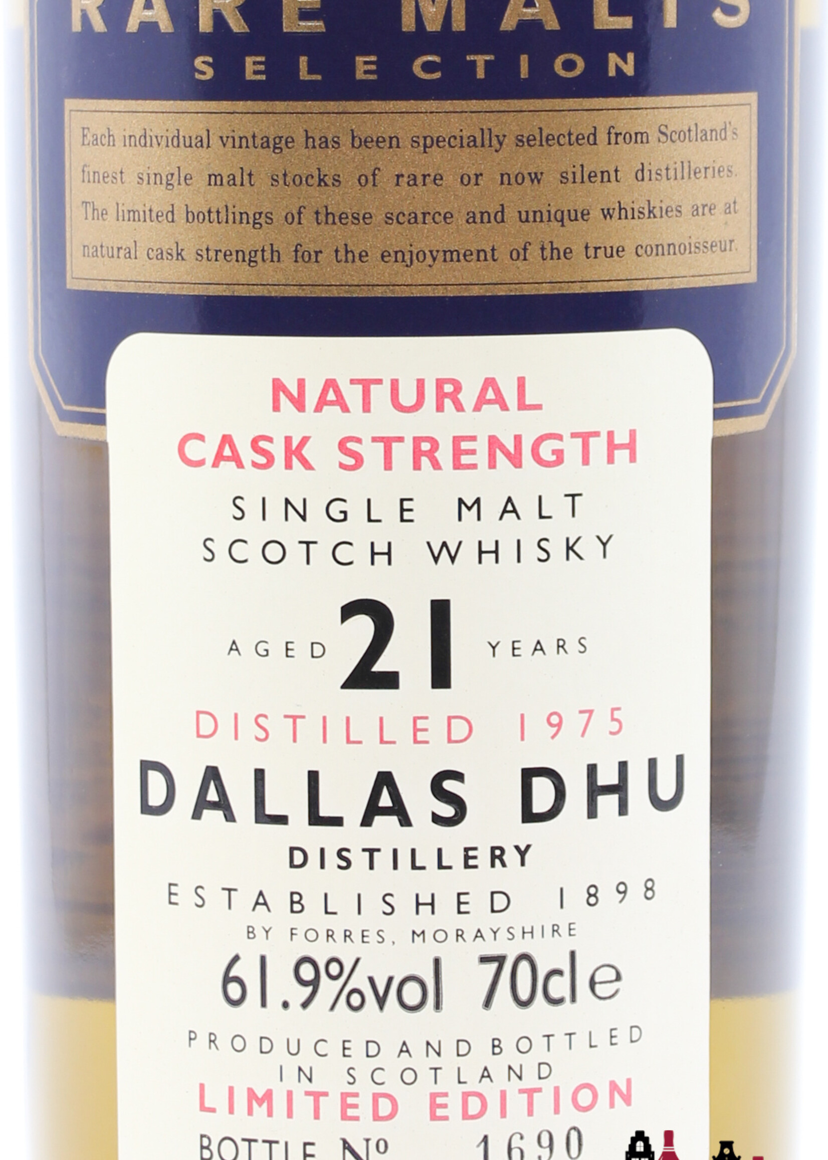 Dallas Dhu Dallas Dhu 21 Years Old 1975 1997 - Rare Malts Selection - Natural Cask Strength 61.9% (Closed Distillery)