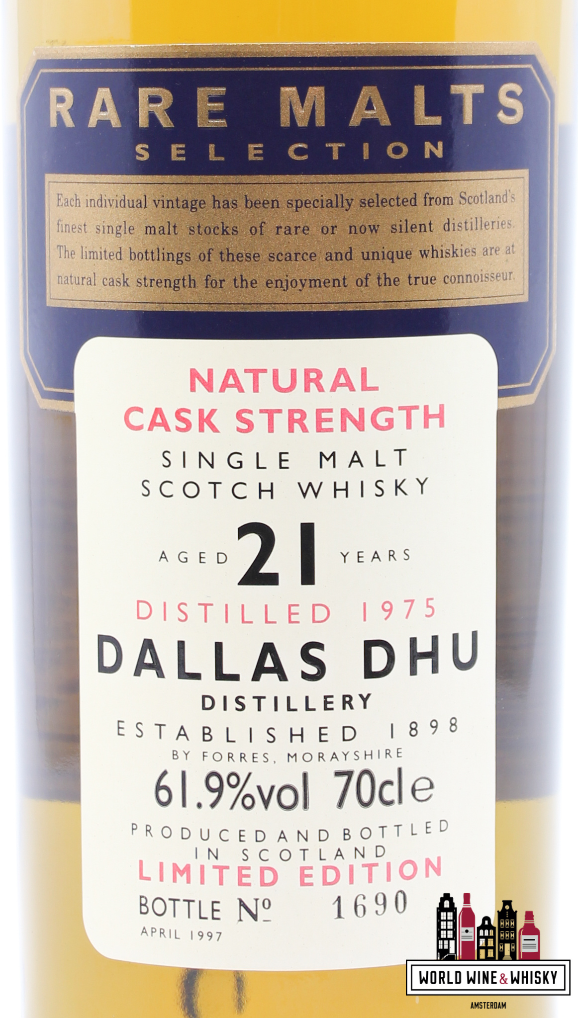 Dallas Dhu Dallas Dhu 21 Years Old 1975 1997 - Rare Malts Selection - Natural Cask Strength 61.9% (Closed Distillery)