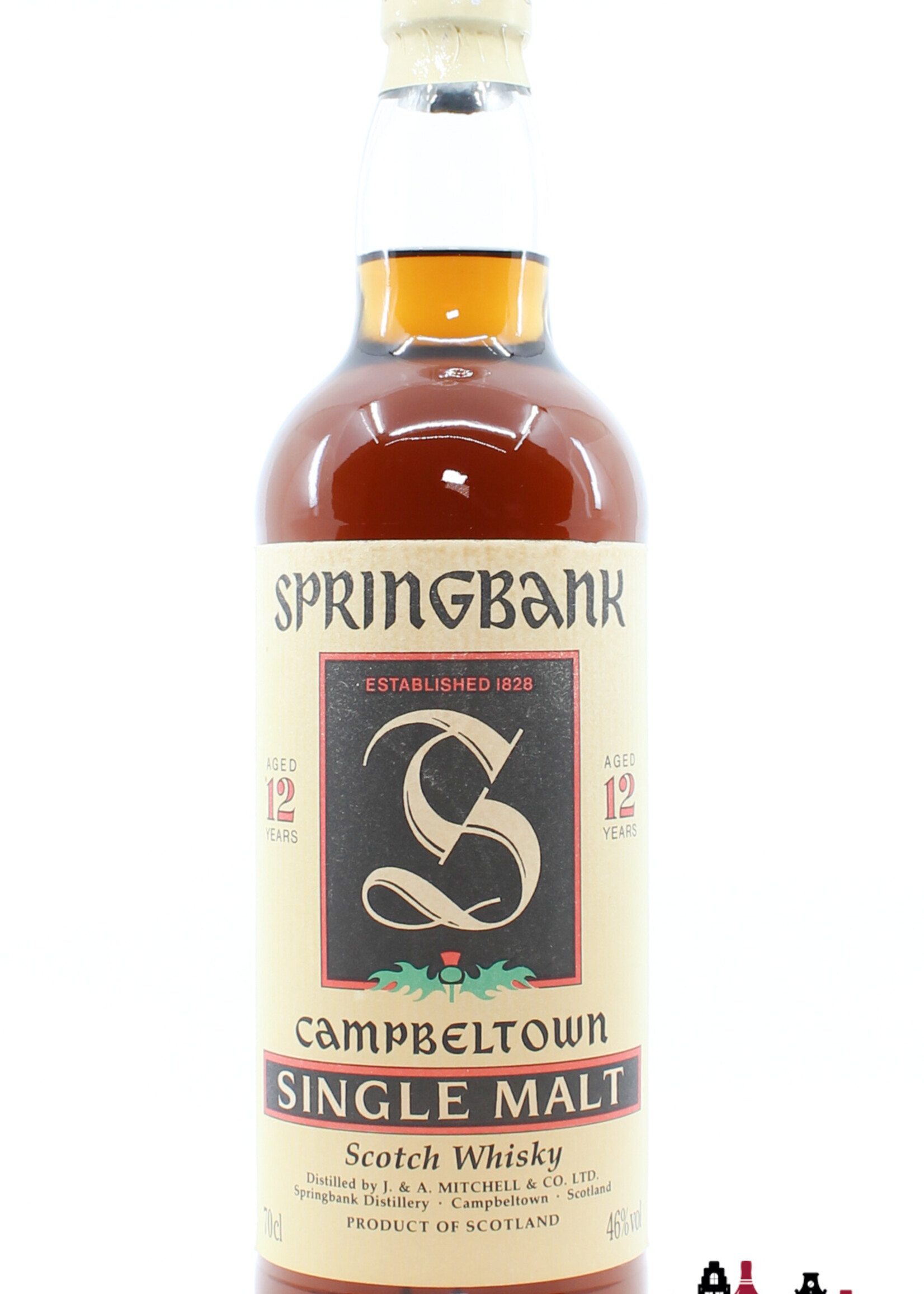 Springbank Springbank 12 Years Old "Single Malt" Green Thistle 46% (Cream Capsule)