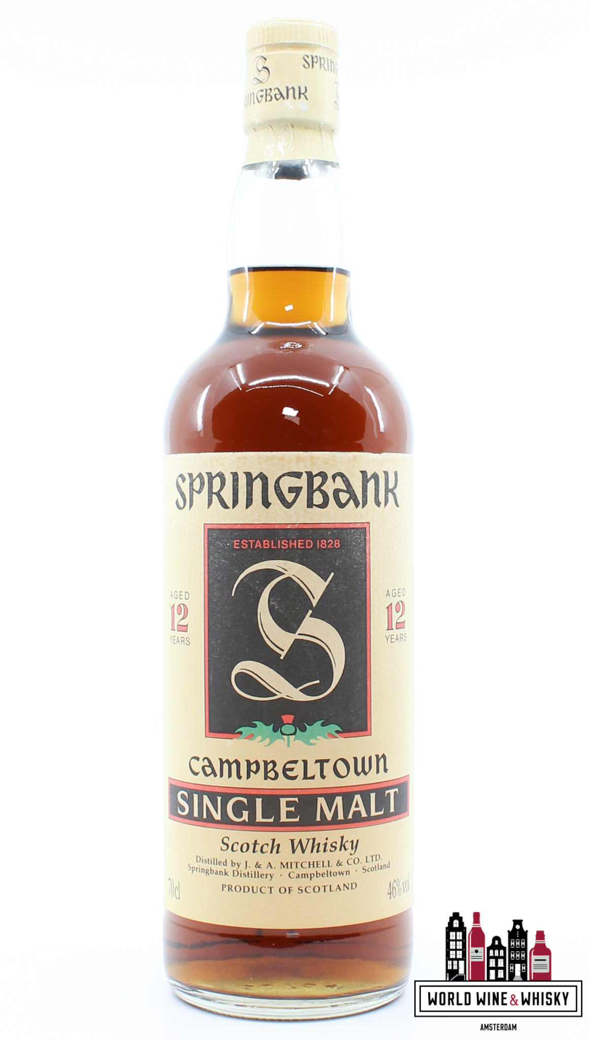 Springbank Springbank 12 Years Old "Single Malt" Green Thistle 46% (Cream Capsule)