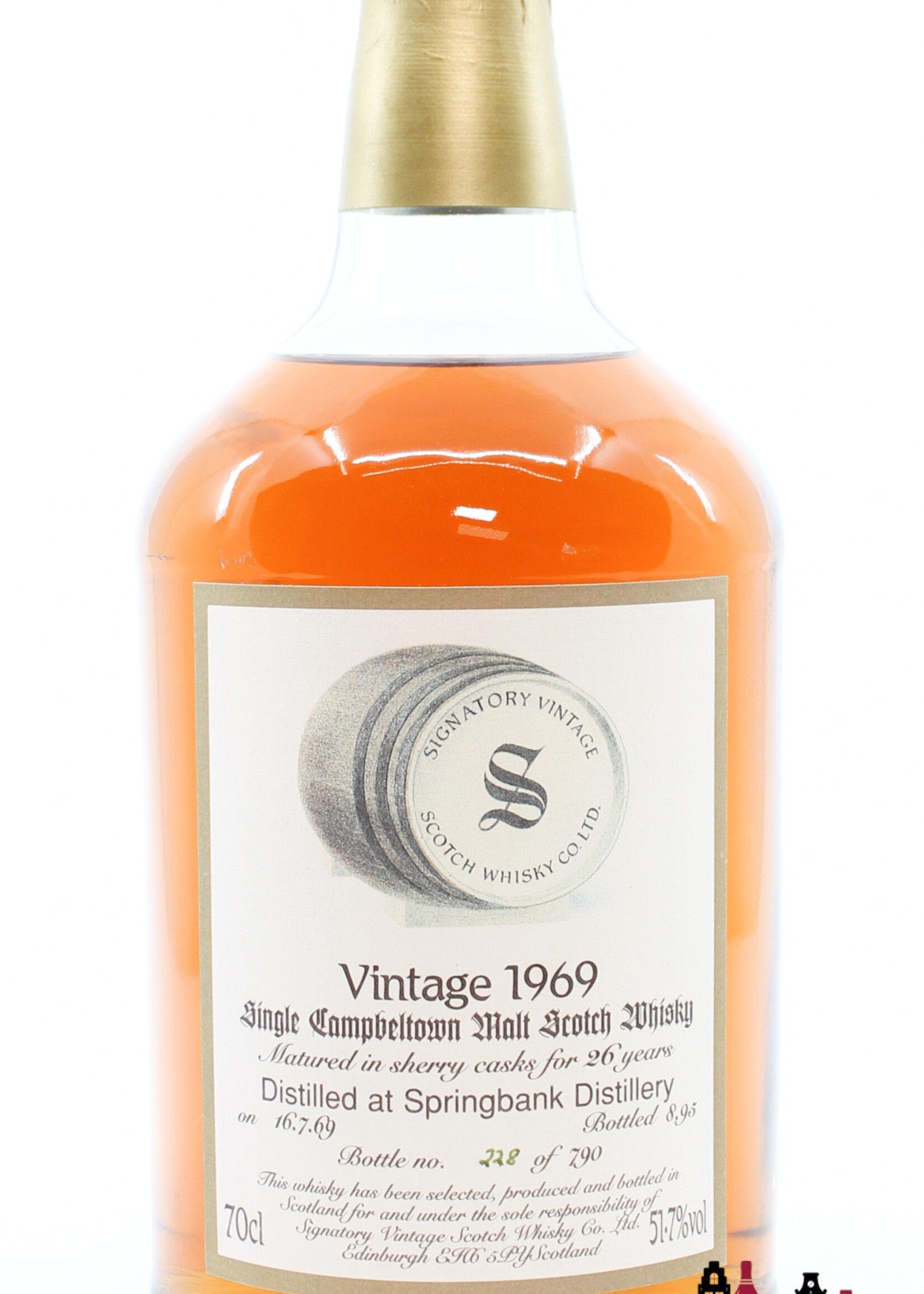 Springbank Springbank 26 Years Old 1969 1995 - Vintage Collection - Signatory Vintage 51.7% (1 Of 790)
