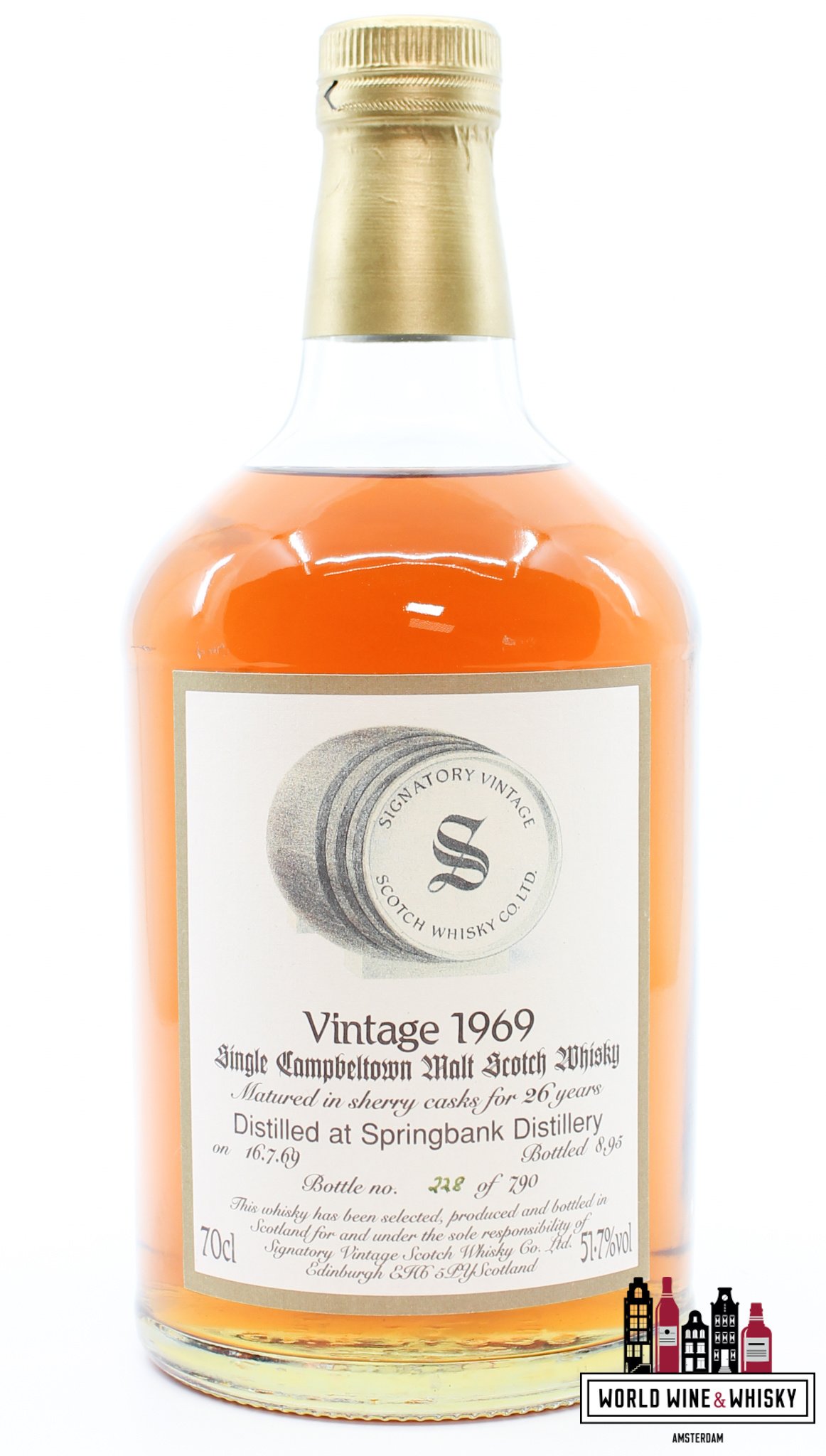 Springbank Springbank 26 Years Old 1969 1995 - Vintage Collection - Signatory Vintage 51.7% (1 Of 790)